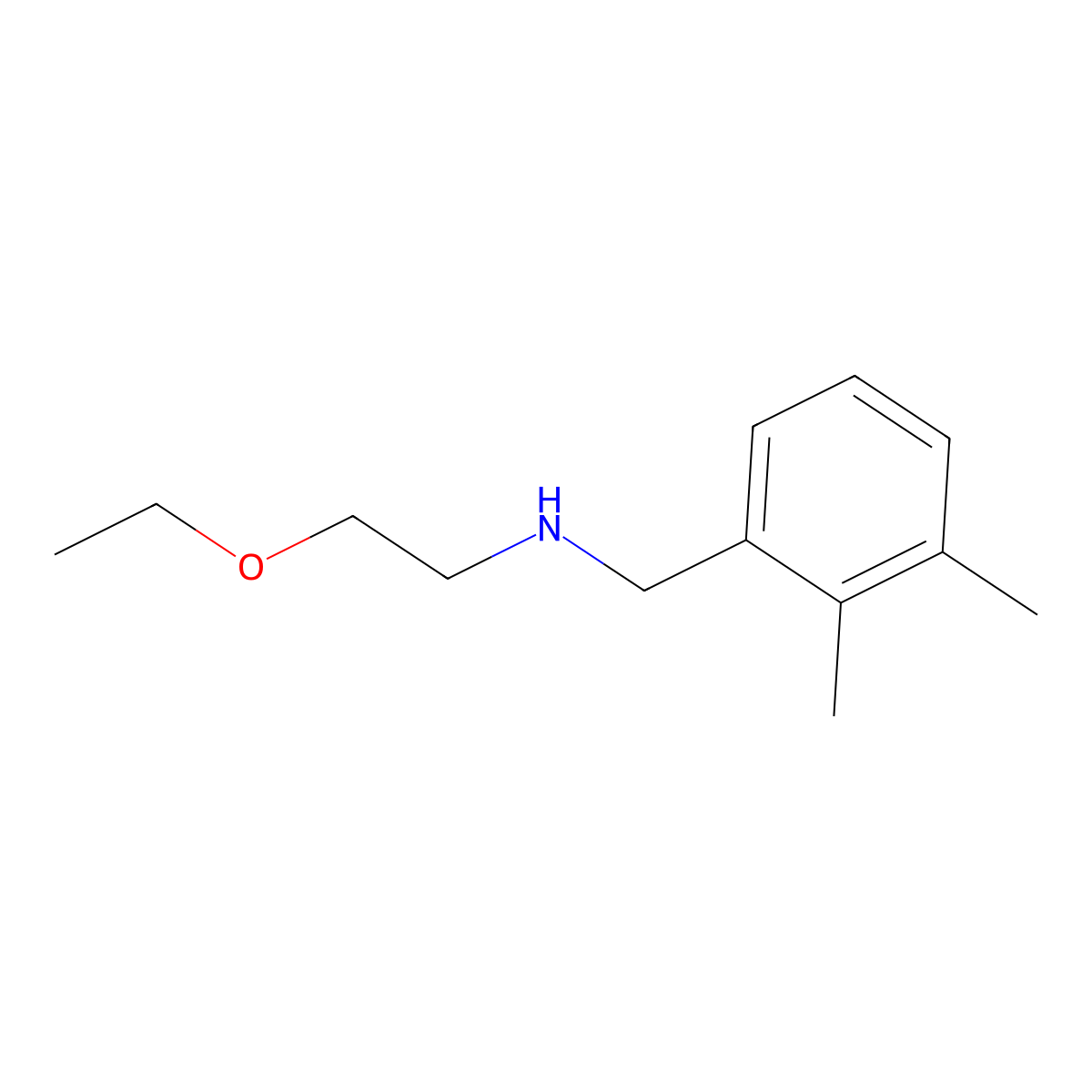 [(2,3-Dimethylphenyl)methyl](2-ethoxyethyl)amine molecular structure, CAS 1247610-87-2