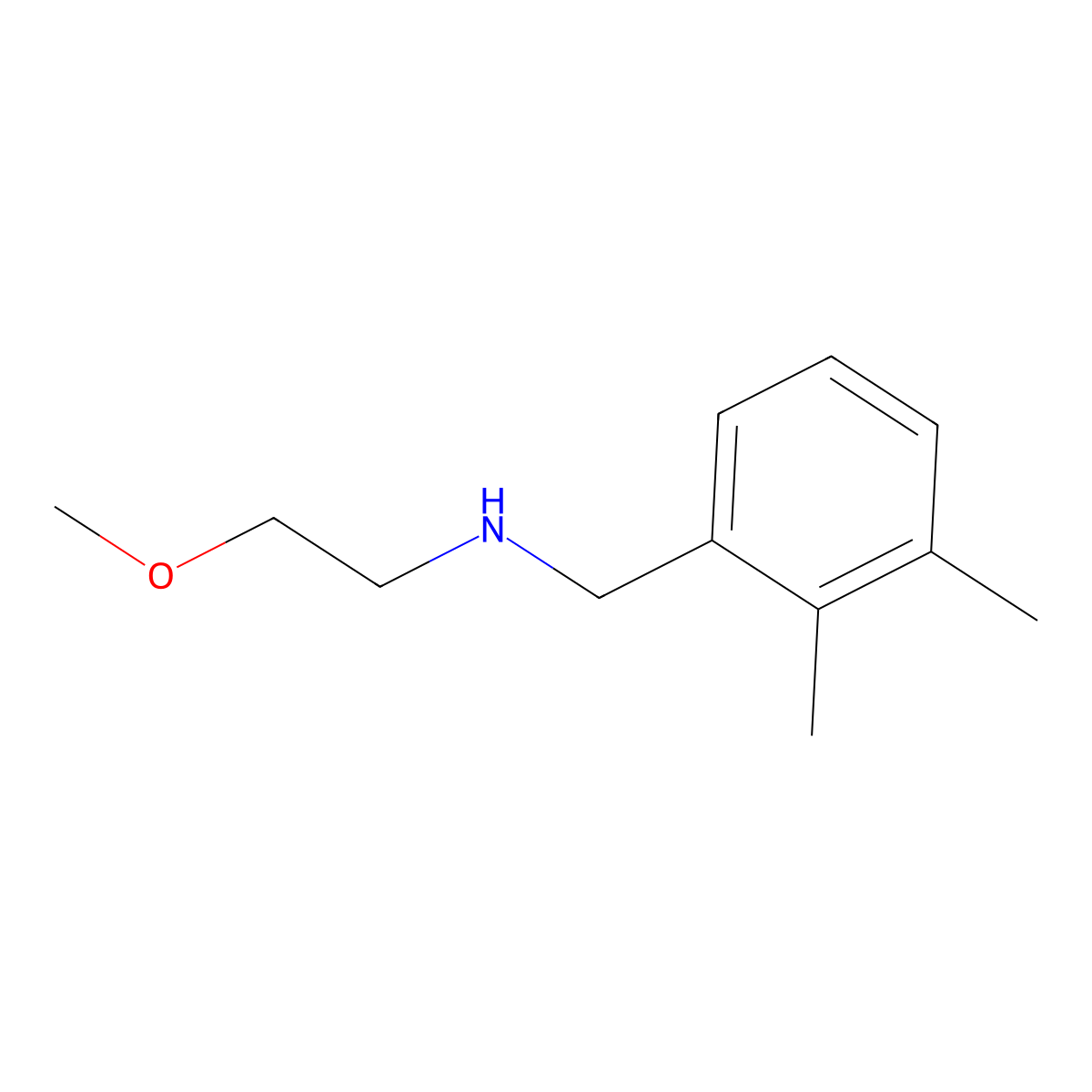 [(2,3-Dimethylphenyl)methyl](2-methoxyethyl)amine molecular structure, CAS 1247610-88-3