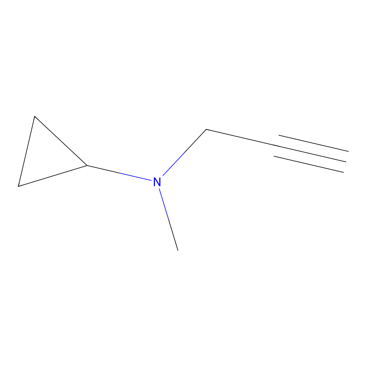 N-methyl-N-(prop-2-yn-1-yl)cyclopropanamine molecular structure, CAS 1247612-13-0