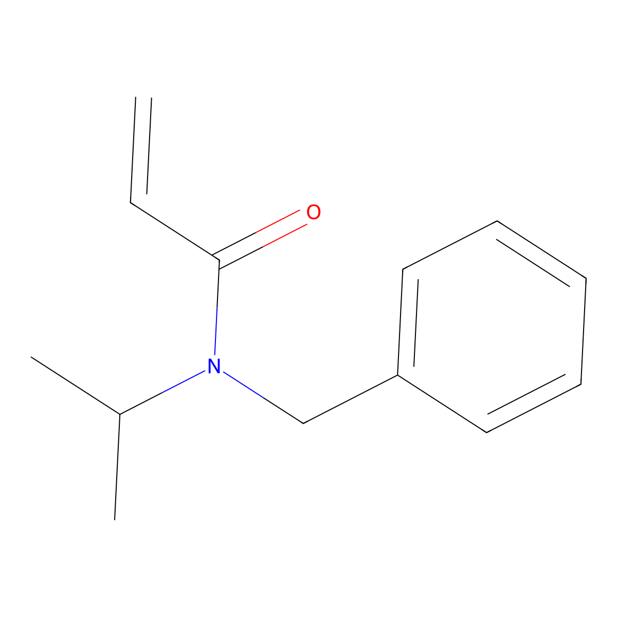 N-benzyl-N-(propan-2-yl)prop-2-enamide molecular structure, CAS 124762-00-1