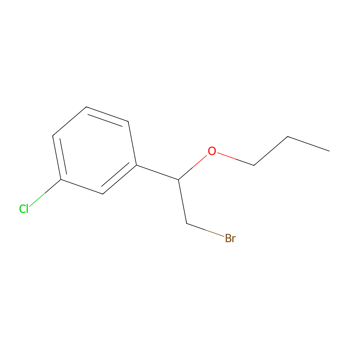 1-(2-Bromo-1-propoxyethyl)-3-chlorobenzene molecular structure, CAS 1247620-28-5