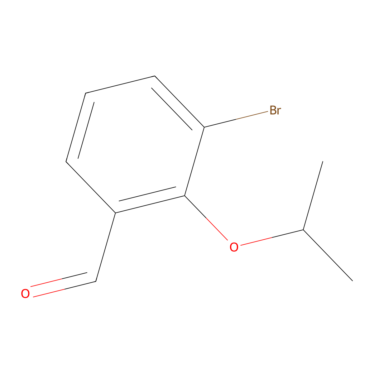 3-Bromo-2-(propan-2-yloxy)benzaldehyde molecular structure, CAS 1247624-28-7