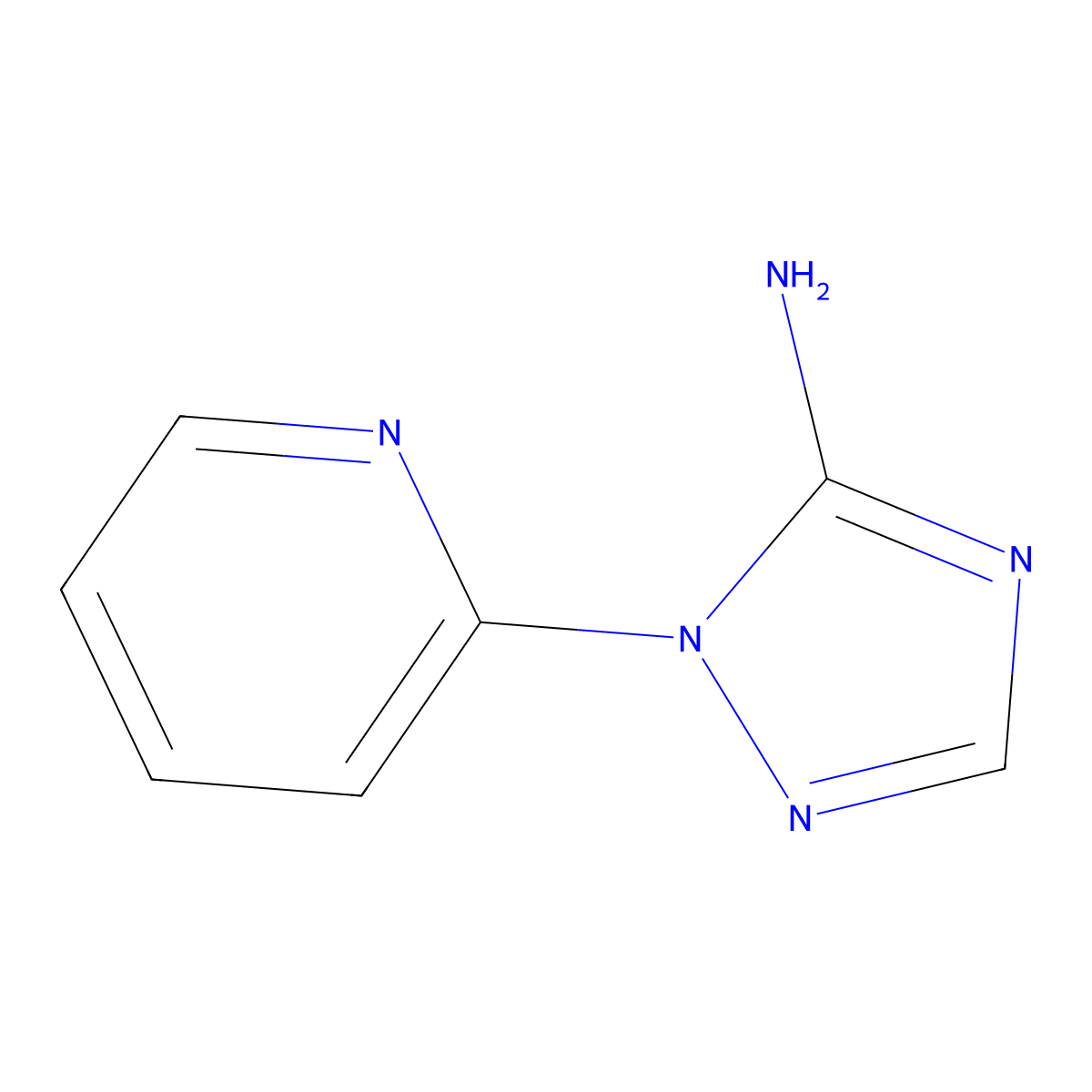 1-(pyridin-2-yl)-1H-1,2,4-triazol-5-amine molecular structure, CAS 1247628-46-1