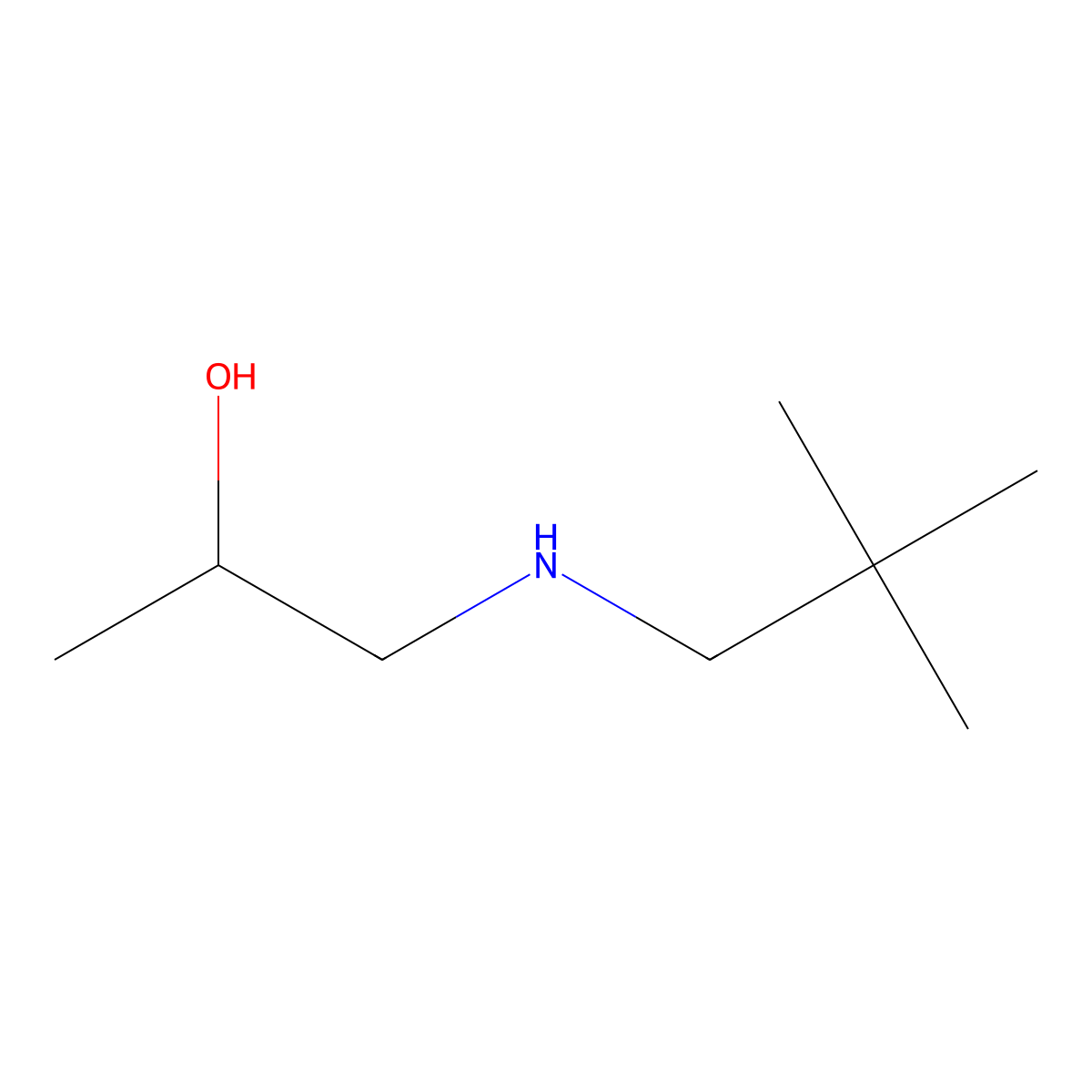 1-[(2,2-Dimethylpropyl)amino]propan-2-ol molecular structure, CAS 1247629-49-7