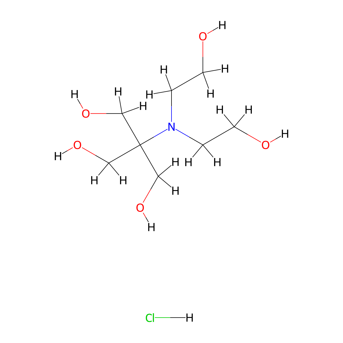 Bistris hydrochloride molecular structure, CAS 124763-51-5