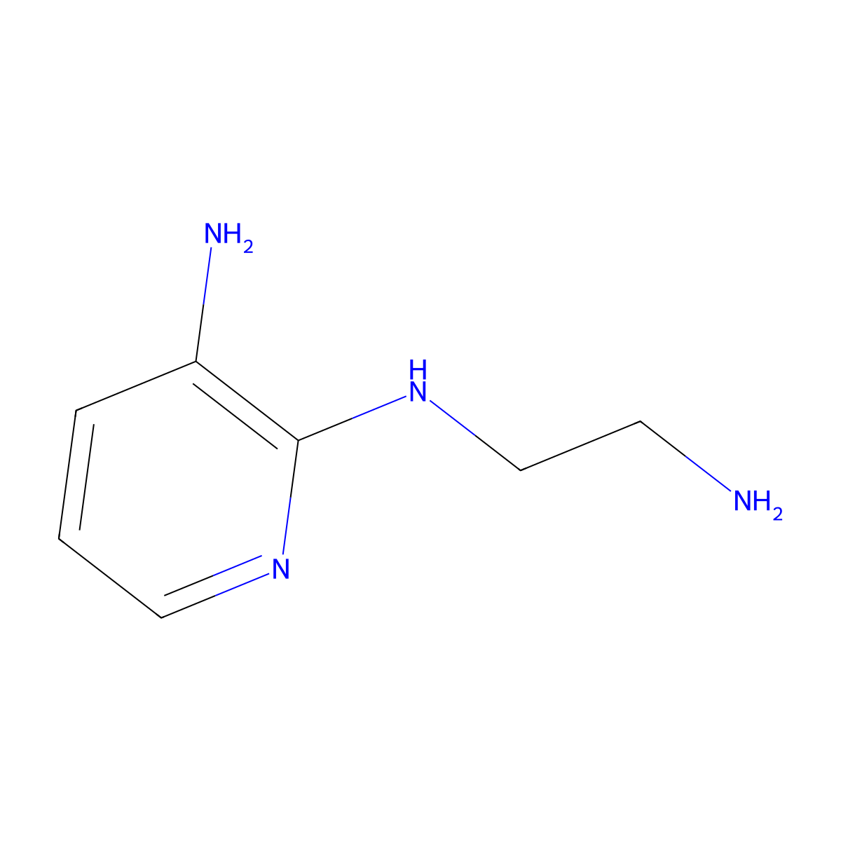 N2-(2-aminoethyl)pyridine-2,3-diamine molecular structure, CAS 1247630-86-9