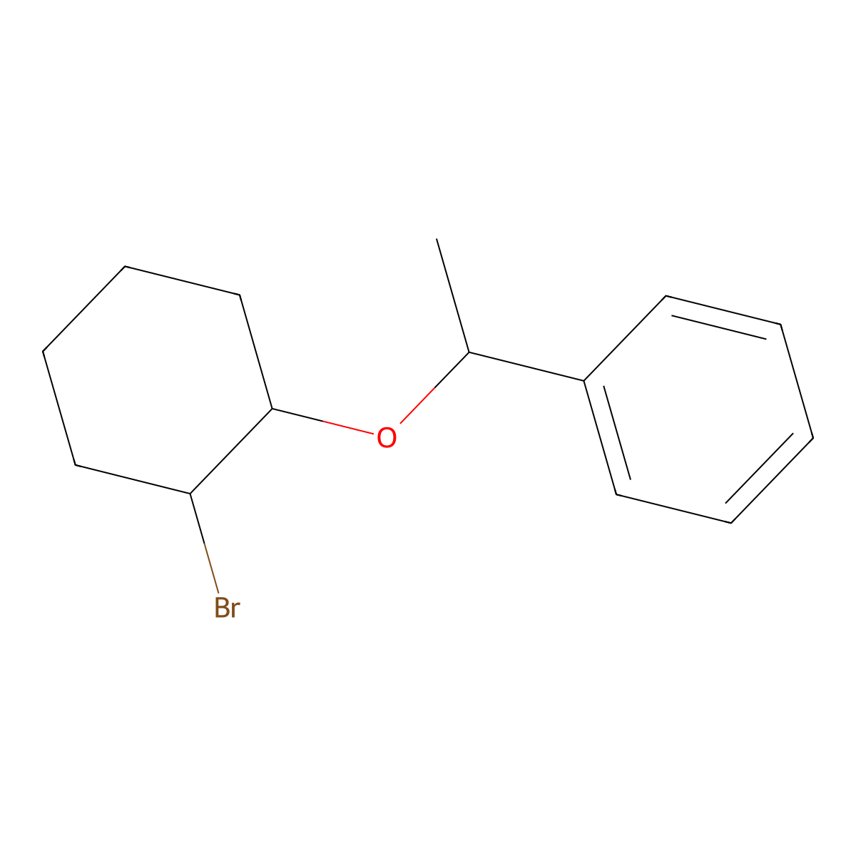 (1-((2-Bromocyclohexyl)oxy)ethyl)benzene molecular structure, CAS 1247640-30-7