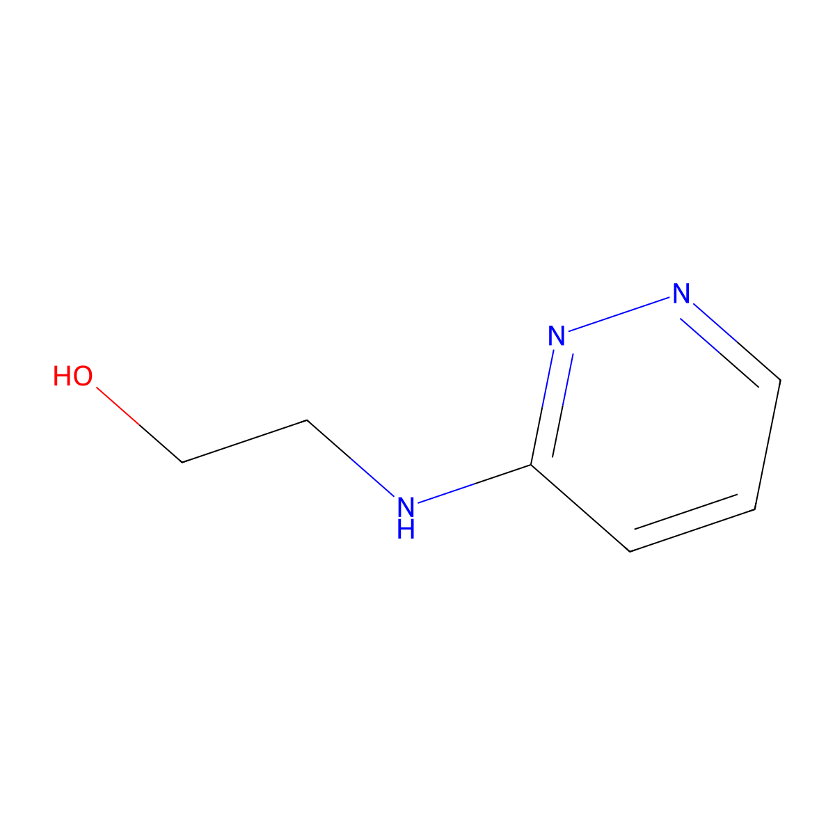 2-[(Pyridazin-3-yl)amino]ethan-1-ol molecular structure, CAS 1247645-02-8
