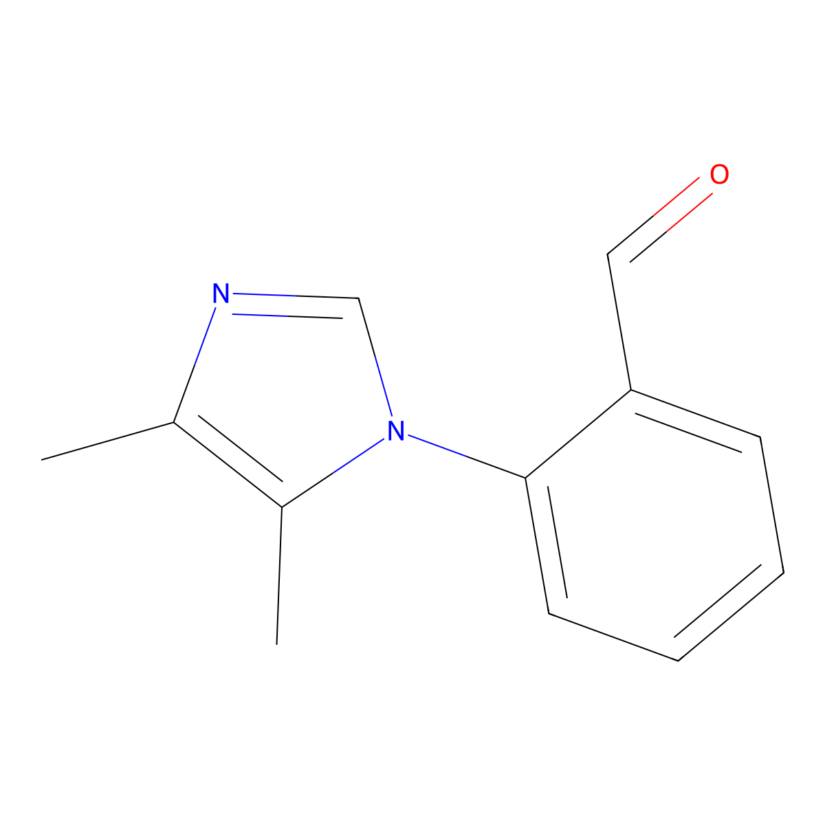 2-(4,5-Dimethyl-1H-imidazol-1-YL)benzaldehyde molecular structure, CAS 1247646-97-4