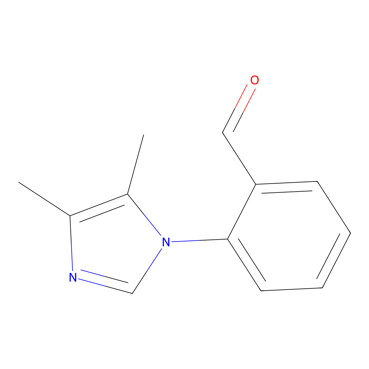 2-(4,5-Dimethyl-1H-imidazol-1-YL)benzaldehyde molecular structure, CAS 1247646-97-4