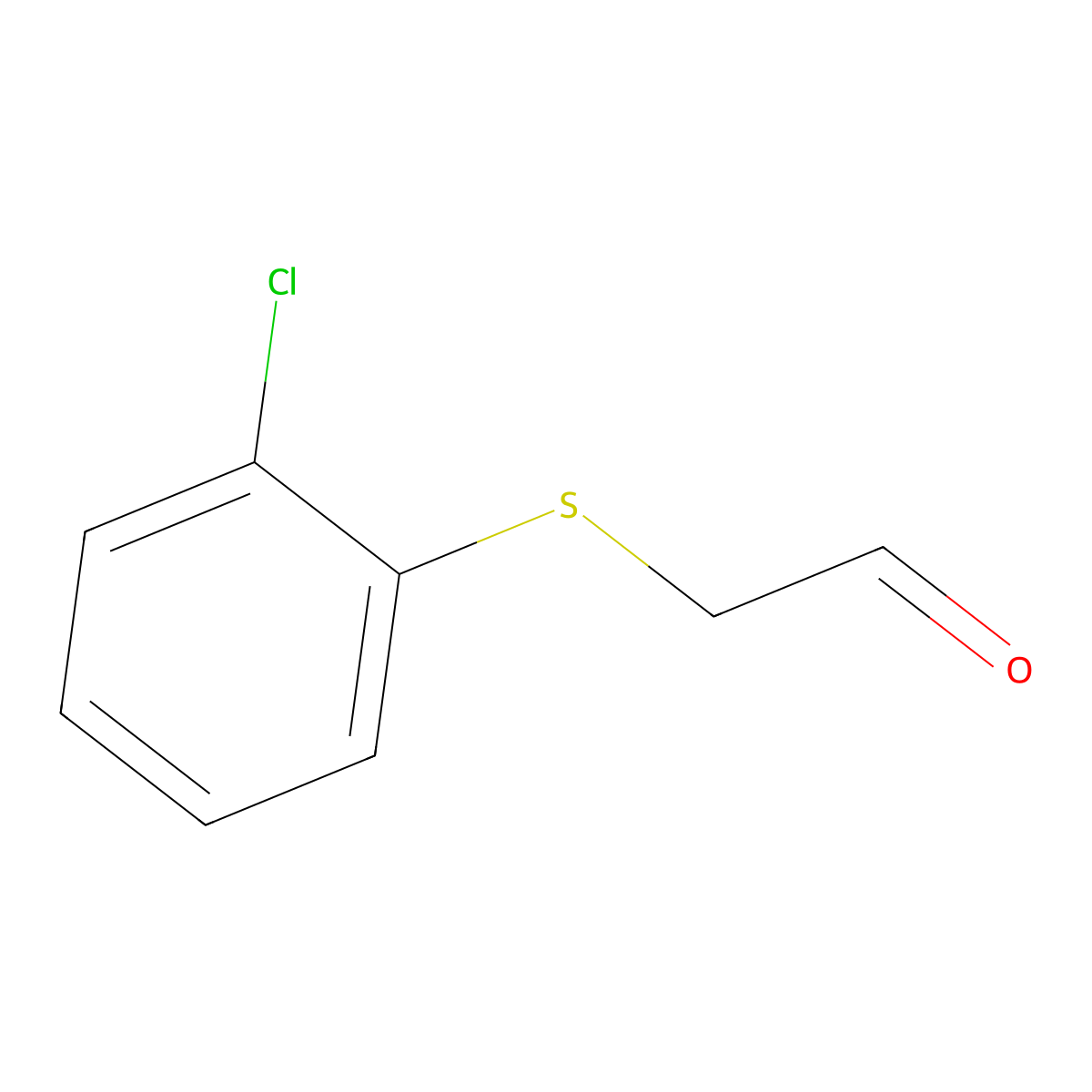 2-[(2-Chlorophenyl)sulfanyl]acetaldehyde molecular structure, CAS 1247648-32-3