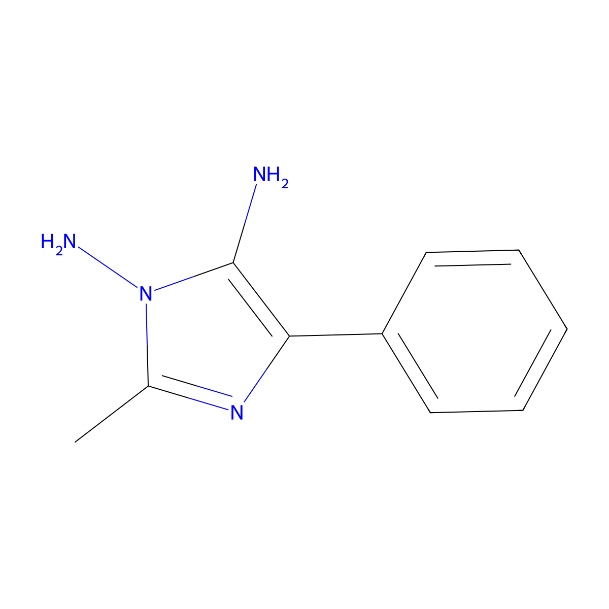 2-Methyl-4-phenyl-1H-imidazole-1,5-diamine molecular structure, CAS 1247652-33-0