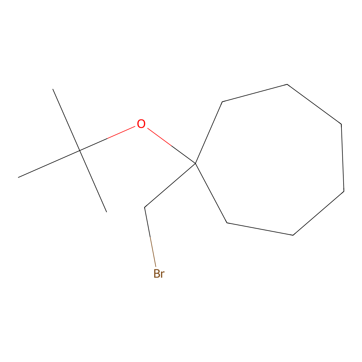1-(Bromomethyl)-1-(tert-butoxy)cycloheptane molecular structure, CAS 1247659-59-1