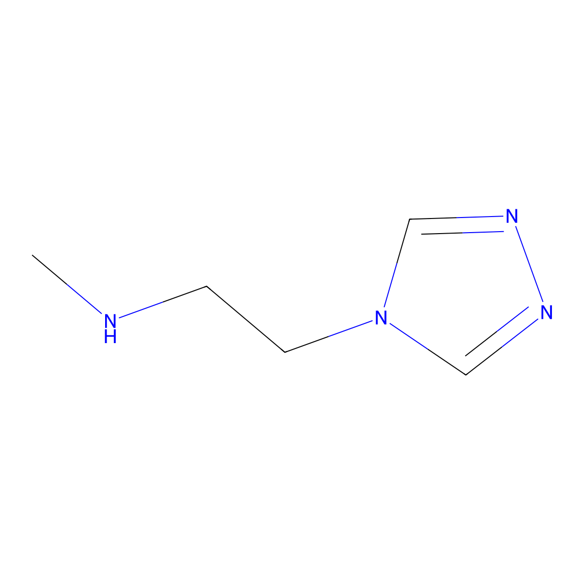 methyl[2-(4H-1,2,4-triazol-4-yl)ethyl]amine molecular structure, CAS 1247663-92-8