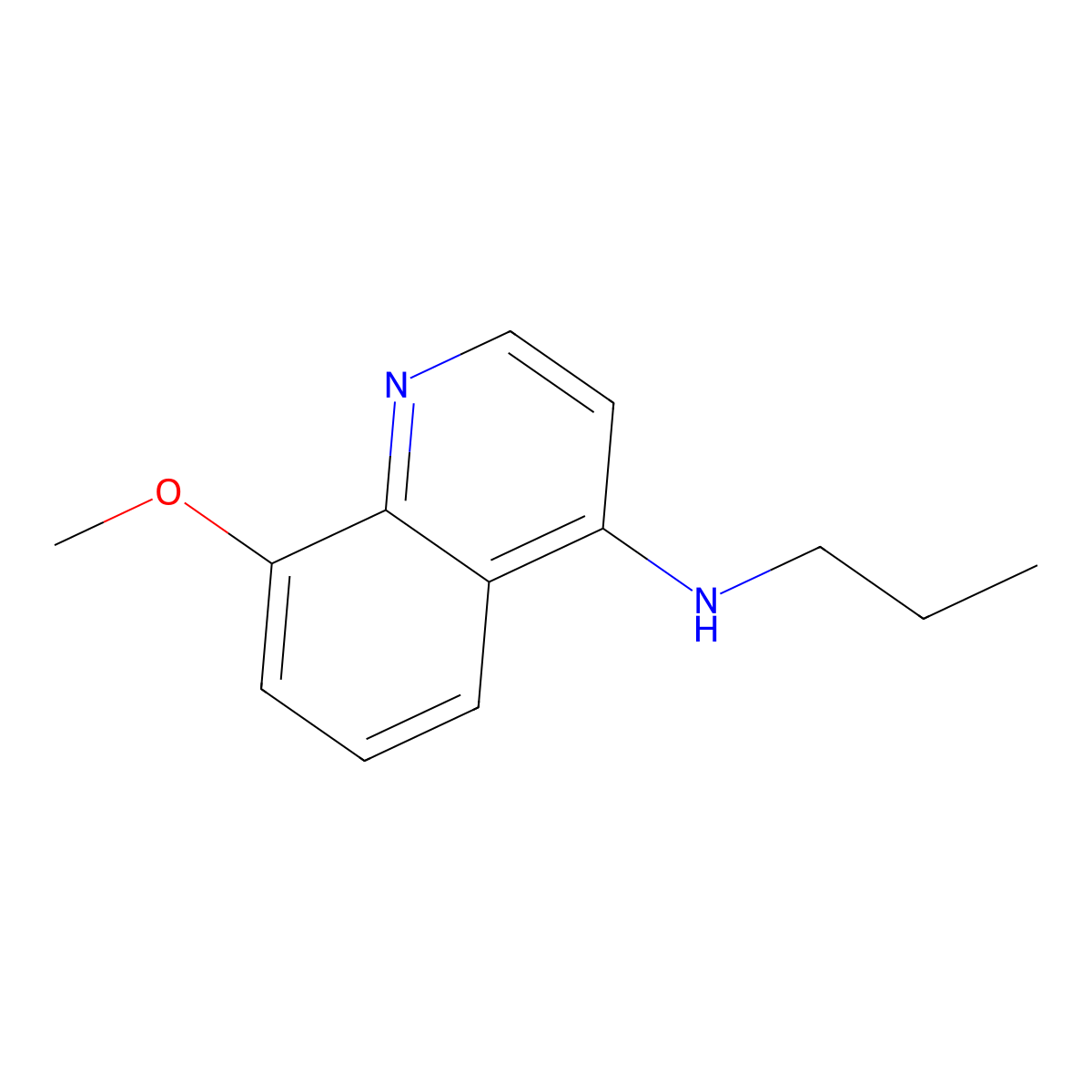 8-methoxy-N-propylquinolin-4-amine molecular structure, CAS 1247666-49-4
