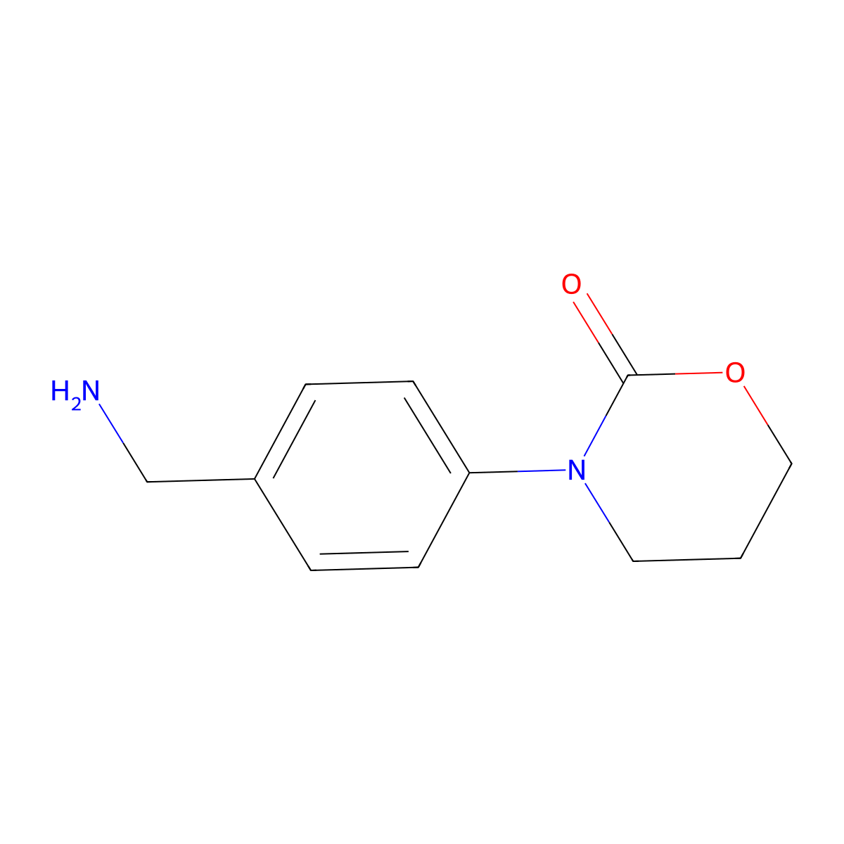 3-[4-(Aminomethyl)phenyl]-1,3-oxazinan-2-one molecular structure, CAS 1247674-71-0