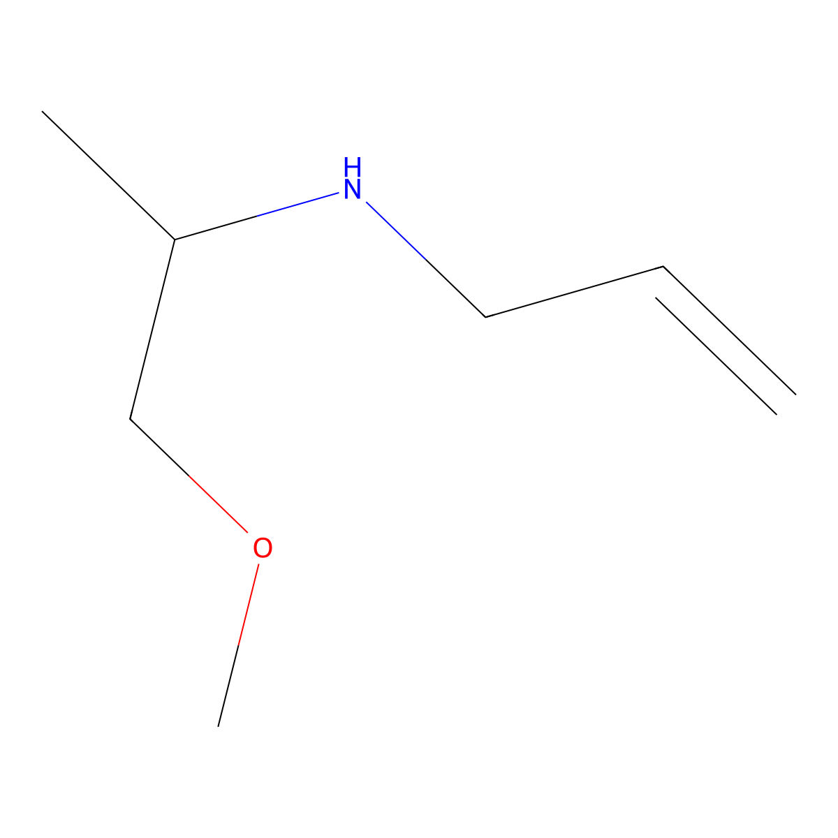 (1-Methoxypropan-2-yl)(prop-2-en-1-yl)amine molecular structure, CAS 1247679-20-4