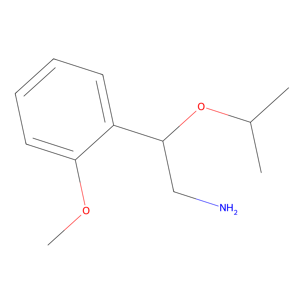 2-(2-Methoxyphenyl)-2-(propan-2-yloxy)ethan-1-amine molecular structure, CAS 1247681-65-7