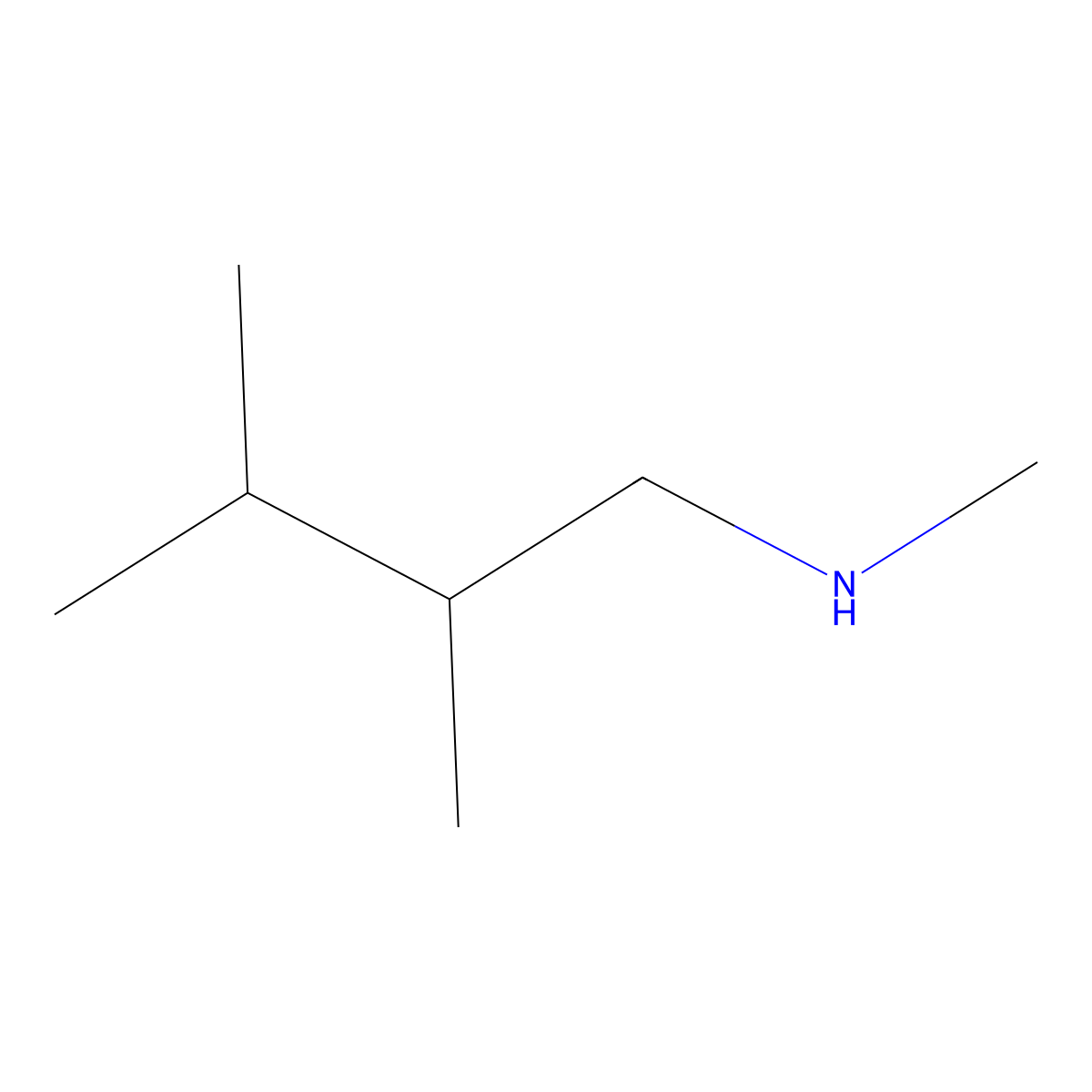 (2,3-Dimethylbutyl)(methyl)amine molecular structure, CAS 1247686-18-5