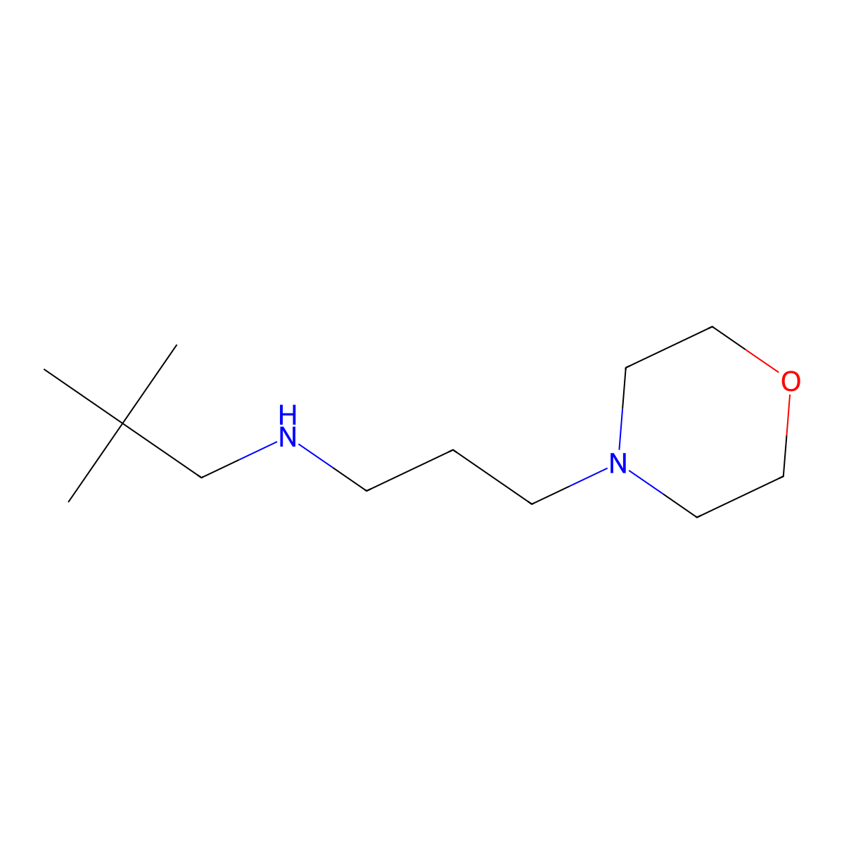 (2,2-Dimethylpropyl)[3-(morpholin-4-yl)propyl]amine molecular structure, CAS 1247689-95-7