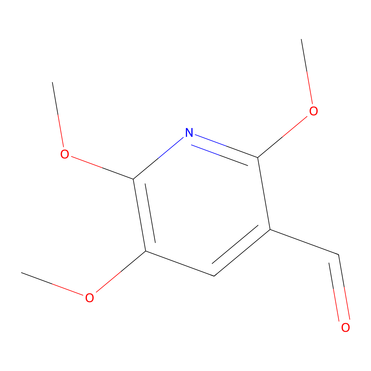 2,5,6-Trimethoxynicotinaldehyde molecular structure, CAS 124769-08-0