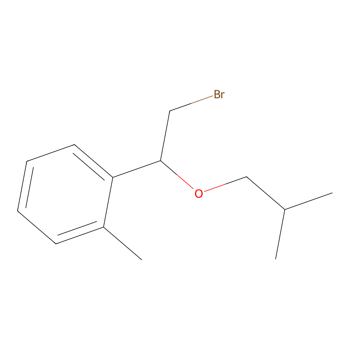 1-(2-Bromo-1-isobutoxyethyl)-2-methylbenzene molecular structure, CAS 1247693-07-7