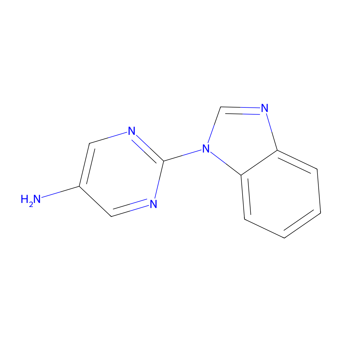 2-(1h-1,3-Benzodiazol-1-yl)pyrimidin-5-amine molecular structure, CAS 1247696-54-3