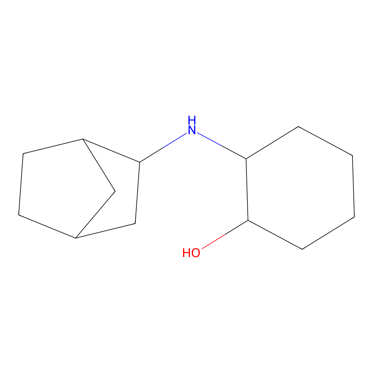 2-({Bicyclo[2.2.1]heptan-2-yl}amino)cyclohexan-1-ol molecular structure, CAS 1247703-95-2