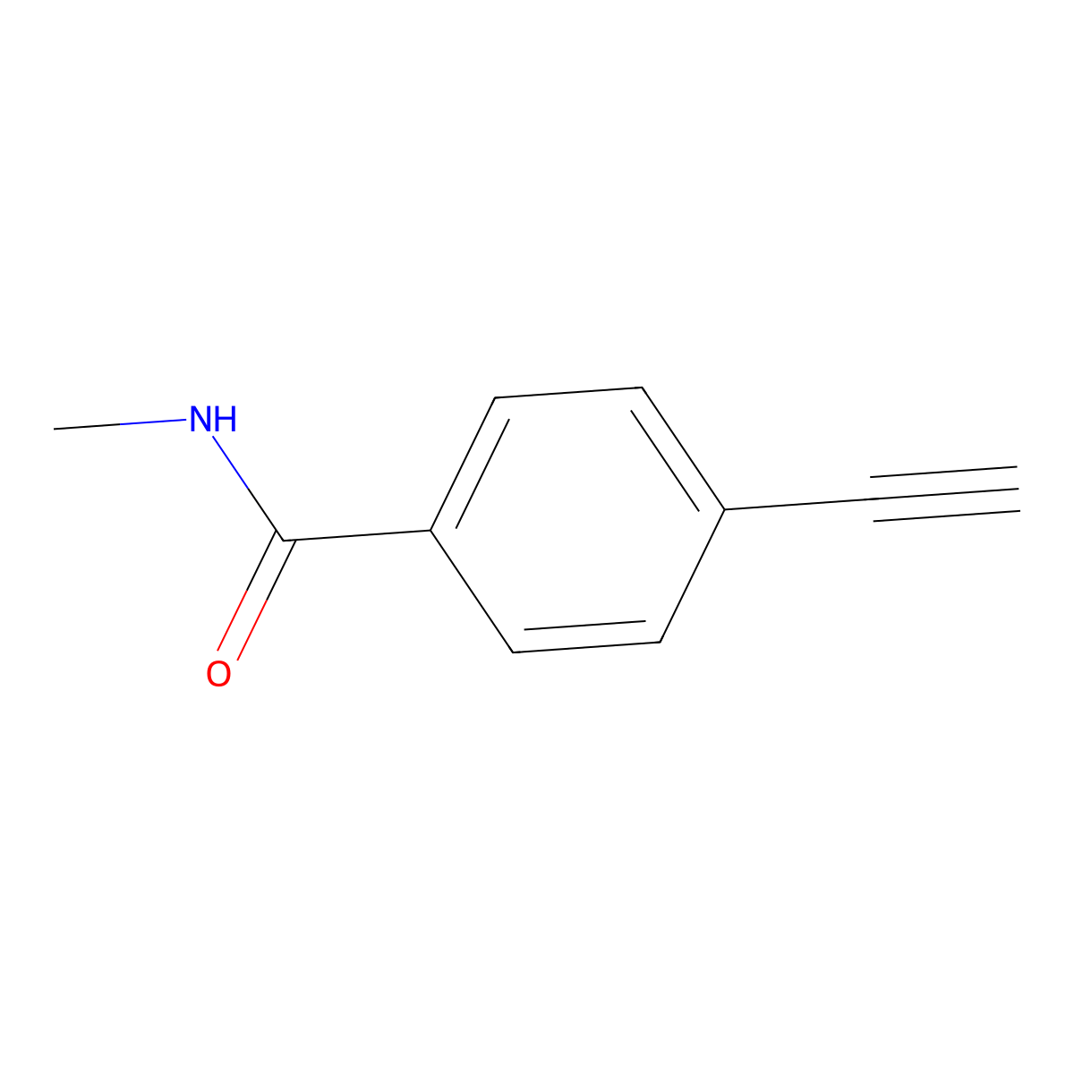 4-Ethynyl-N-methylbenzamide molecular structure, CAS 124771-44-4
