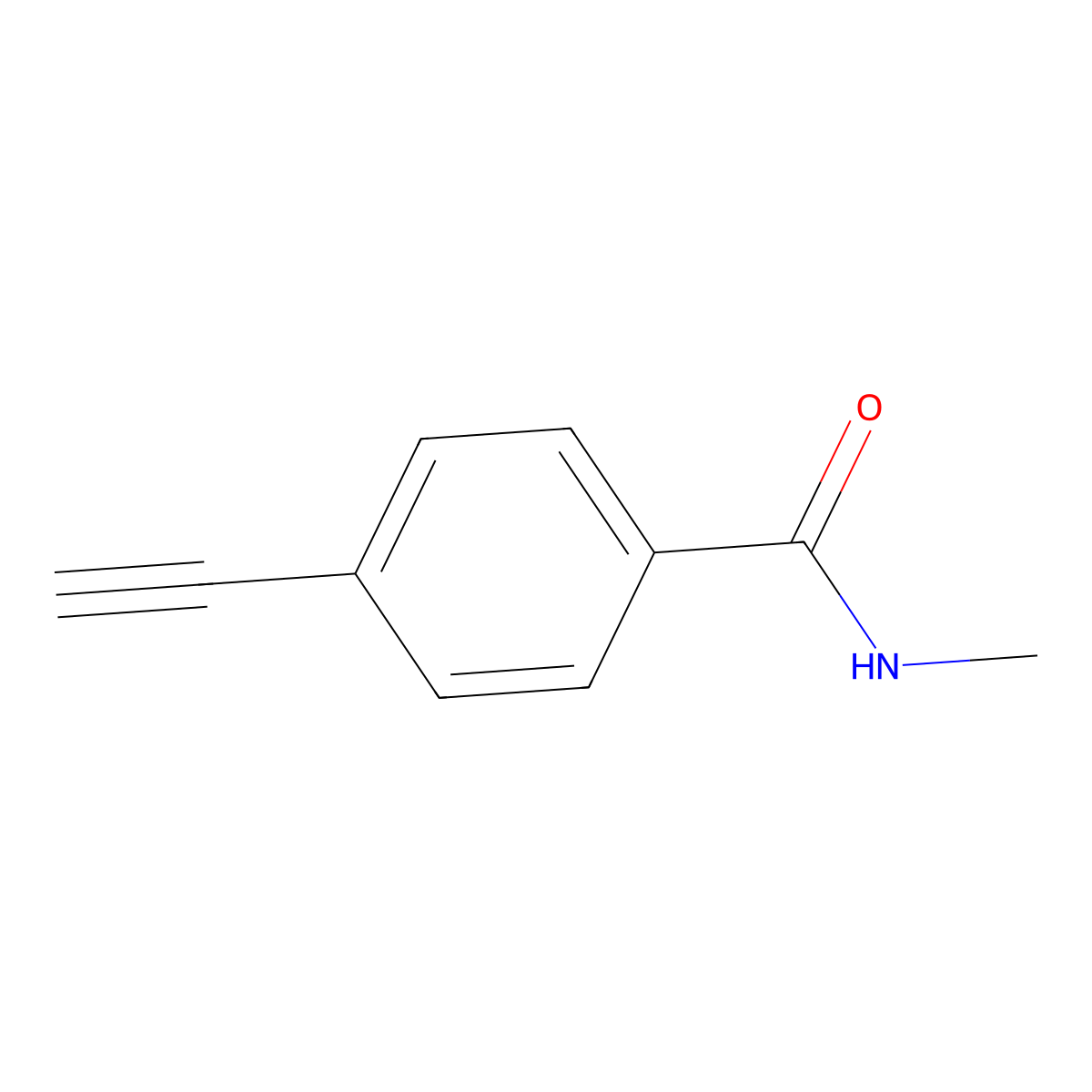 4-Ethynyl-N-methylbenzamide molecular structure, CAS 124771-44-4