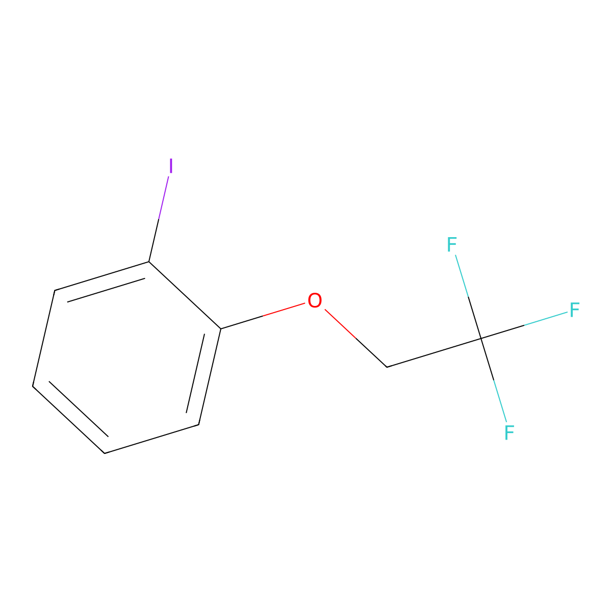 1-Iodo-2-(2,2,2-trifluoroethoxy)benzene molecular structure, CAS 1247717-53-8
