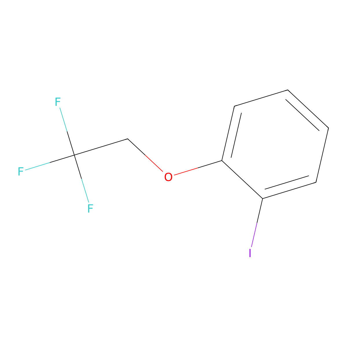 1-Iodo-2-(2,2,2-trifluoroethoxy)benzene molecular structure, CAS 1247717-53-8