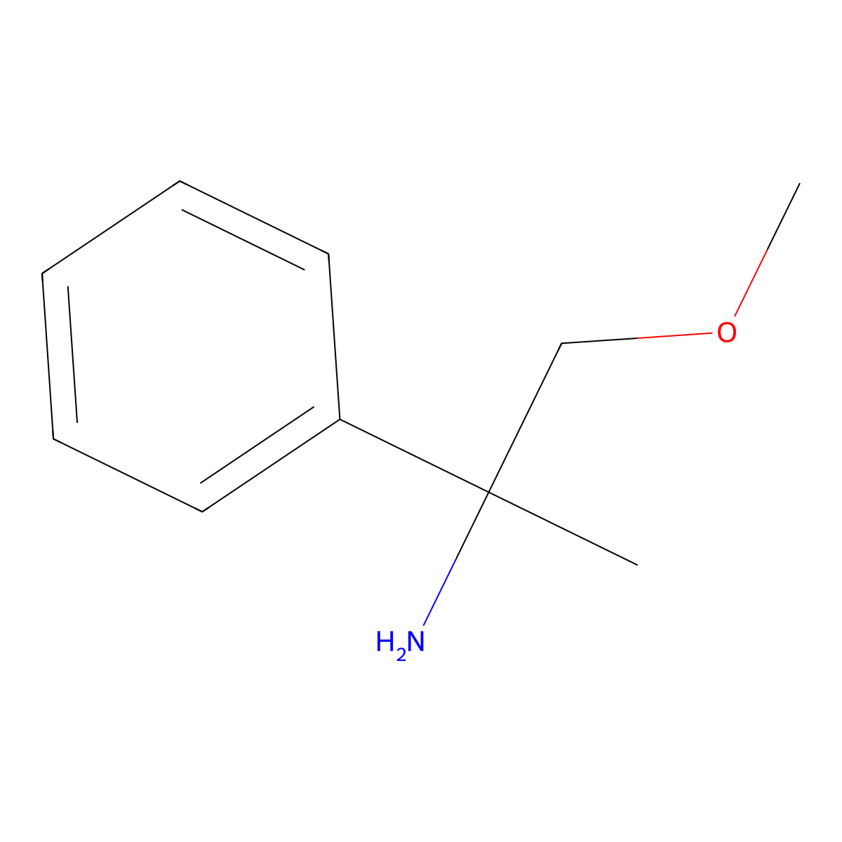 1-Methoxy-2-phenylpropan-2-amine molecular structure, CAS 1247731-51-6