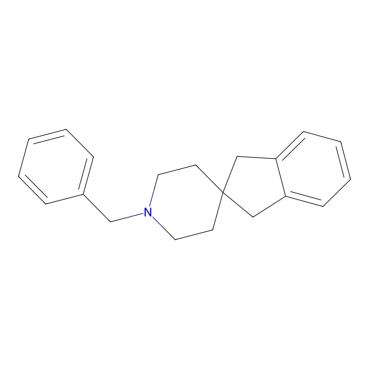1'-Benzyl-1,3-dihydrospiro[indene-2,4'-piperidine] molecular structure, CAS 1247734-77-5