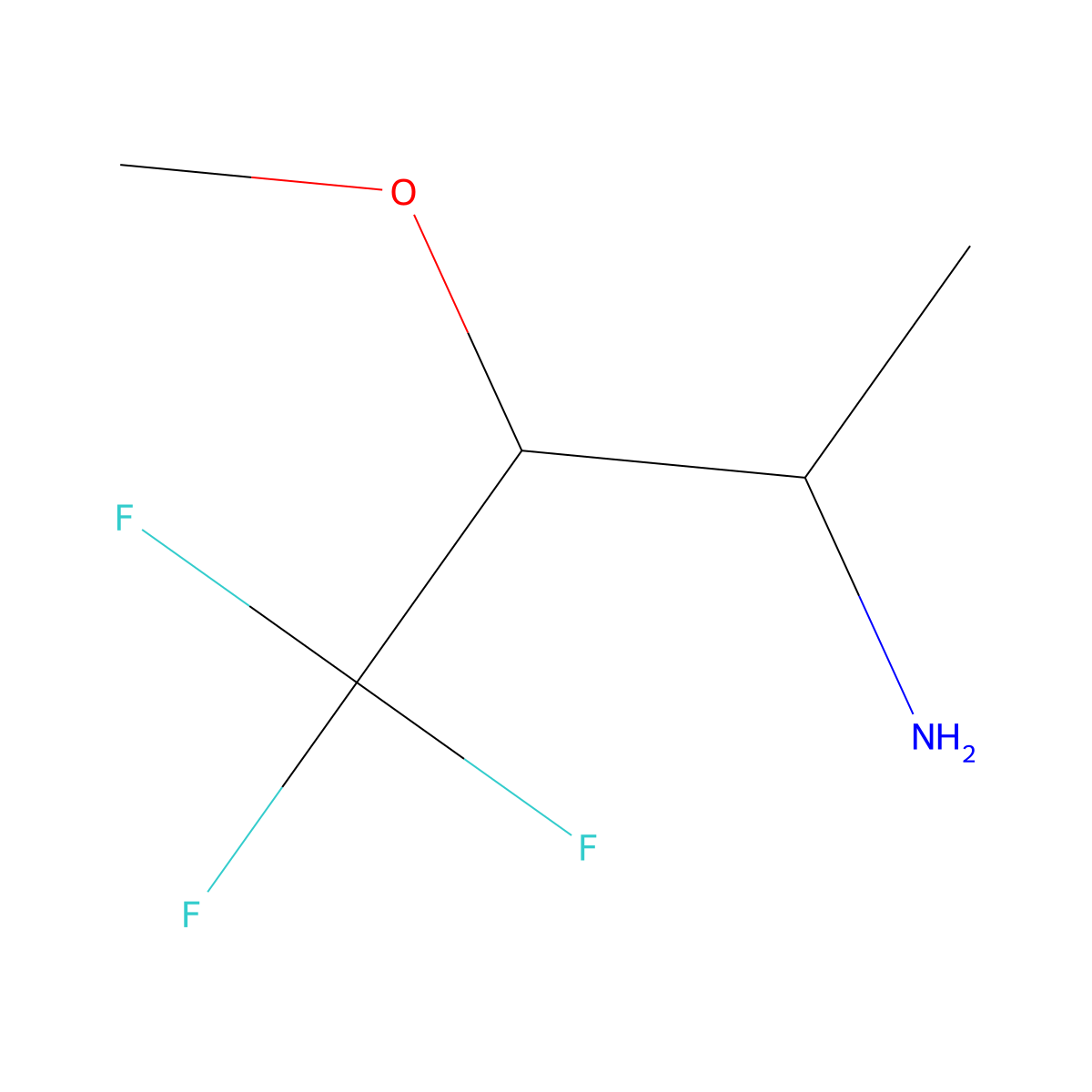 4,4,4-Trifluoro-3-methoxybutan-2-amine molecular structure, CAS 1247737-10-5