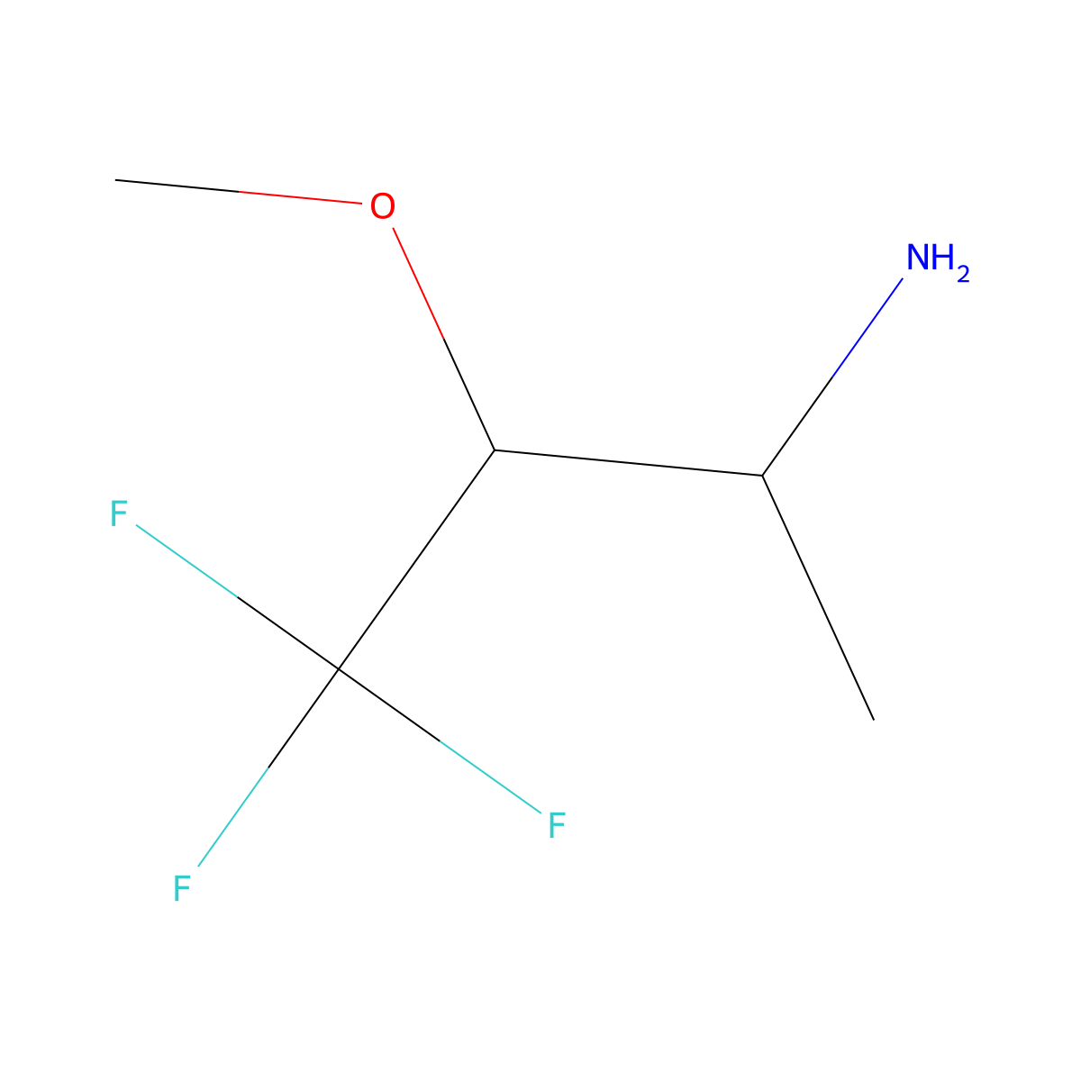 4,4,4-Trifluoro-3-methoxybutan-2-amine molecular structure, CAS 1247737-10-5
