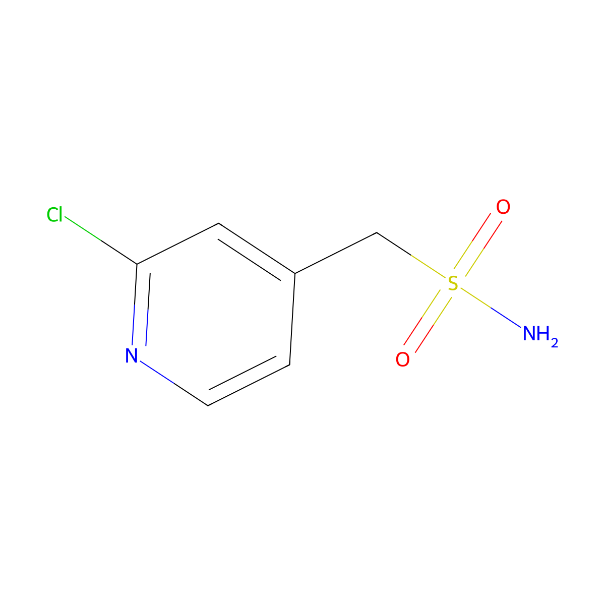(2-Chloropyridin-4-yl)methanesulfonamide molecular structure, CAS 1247737-27-4