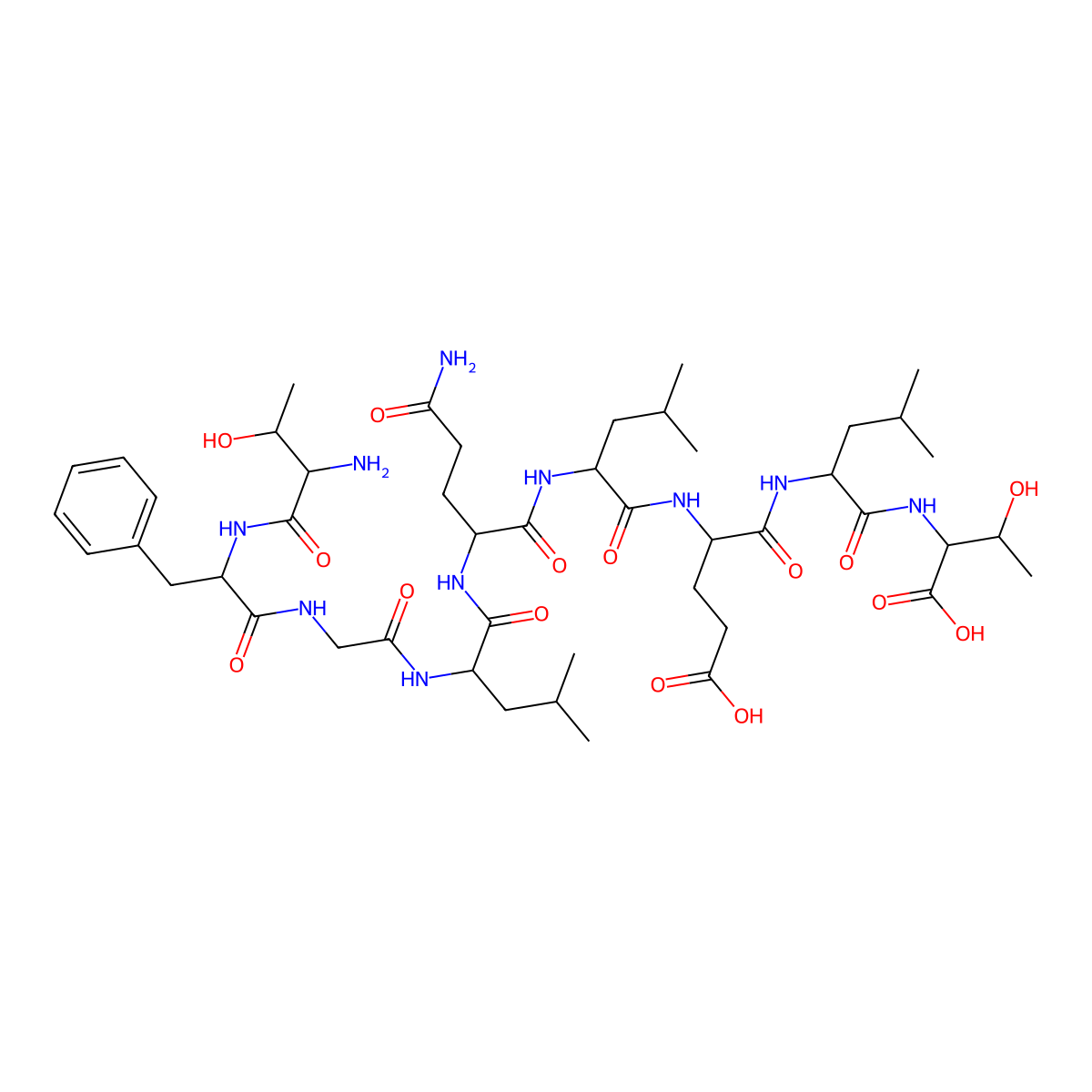 Snp nonapeptide molecular structure, CAS 124774-36-3