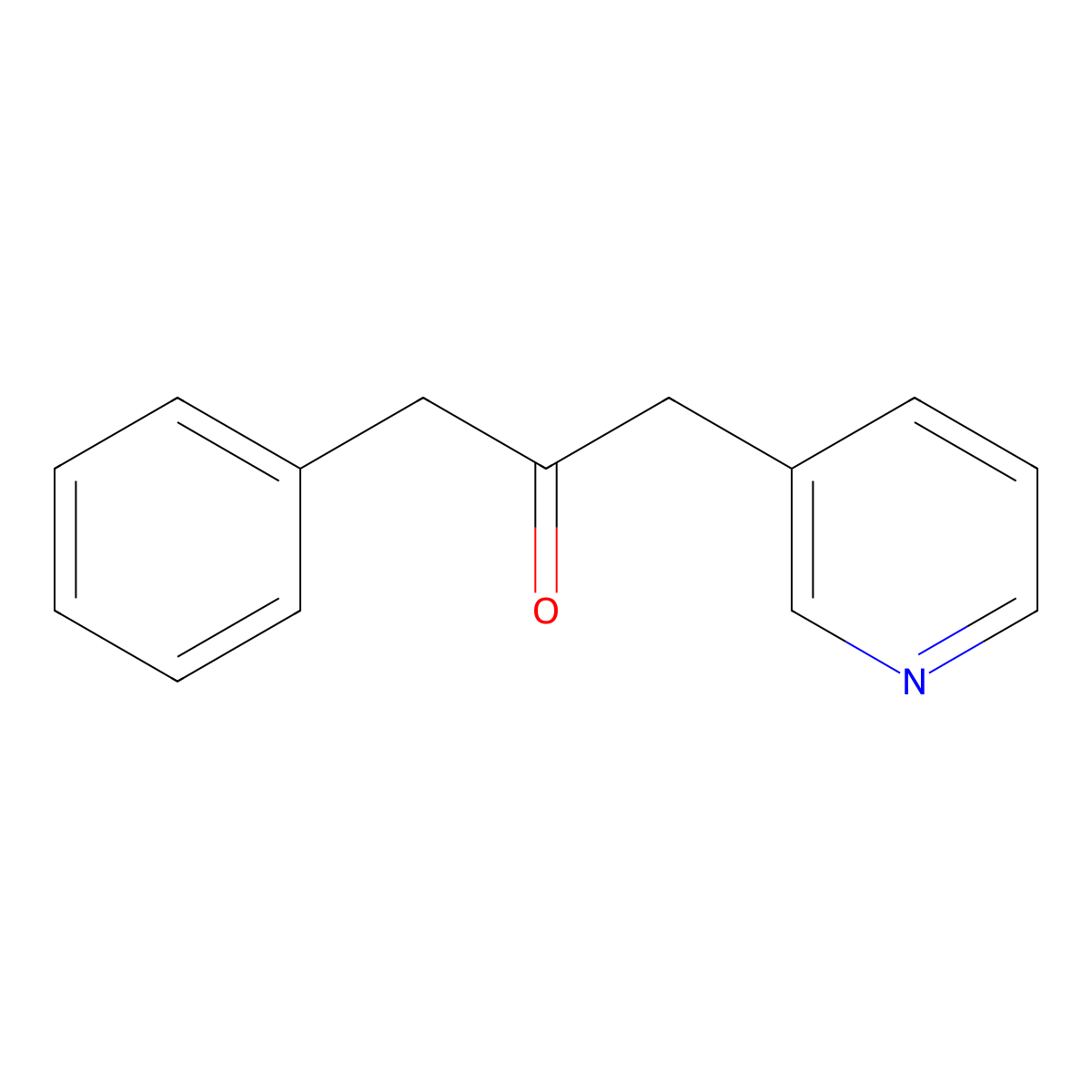 1-Phenyl-3-(pyridin-3-yl)propan-2-one molecular structure, CAS 1247742-78-4