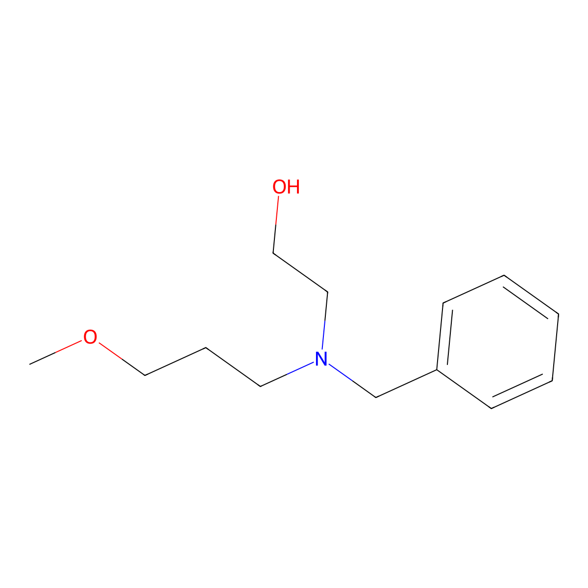 2-[Benzyl(3-methoxypropyl)amino]ethan-1-ol molecular structure, CAS 1247750-92-0