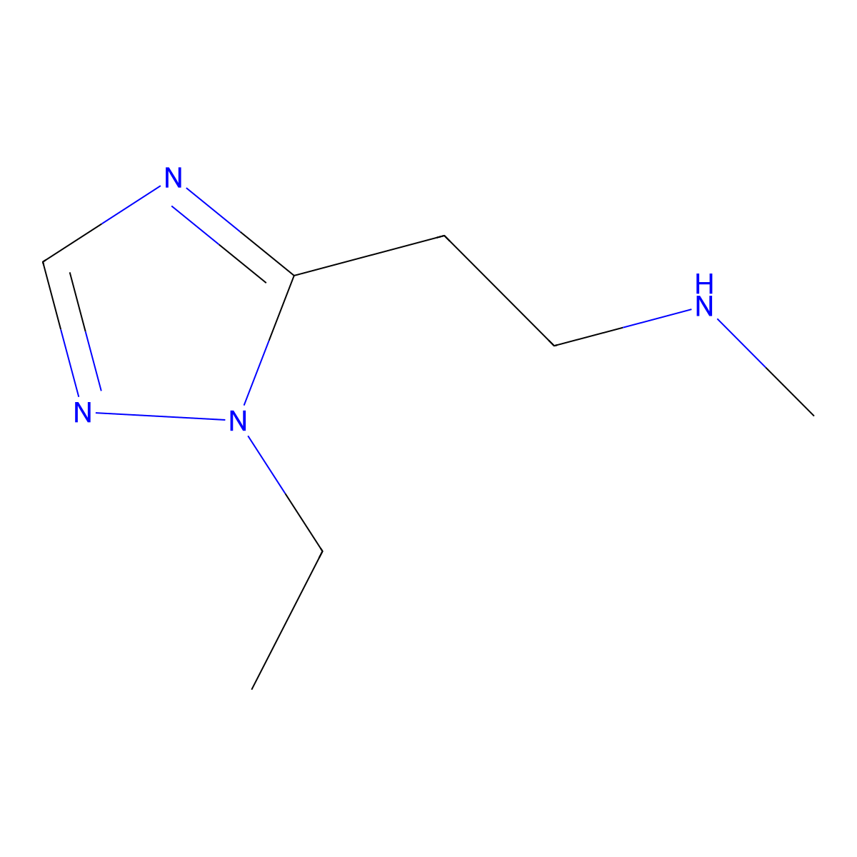 2-(1-Ethyl-1h-1,2,4-triazol-5-yl)-N-methylethan-1-amine molecular structure, CAS 1247751-27-4