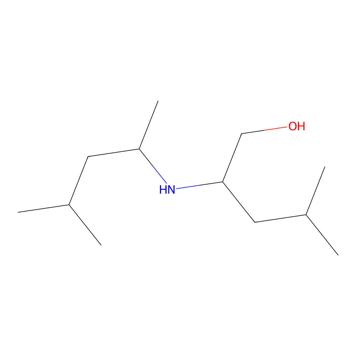 4-Methyl-2-[(4-methylpentan-2-yl)amino]pentan-1-ol molecular structure, CAS 1247752-54-0