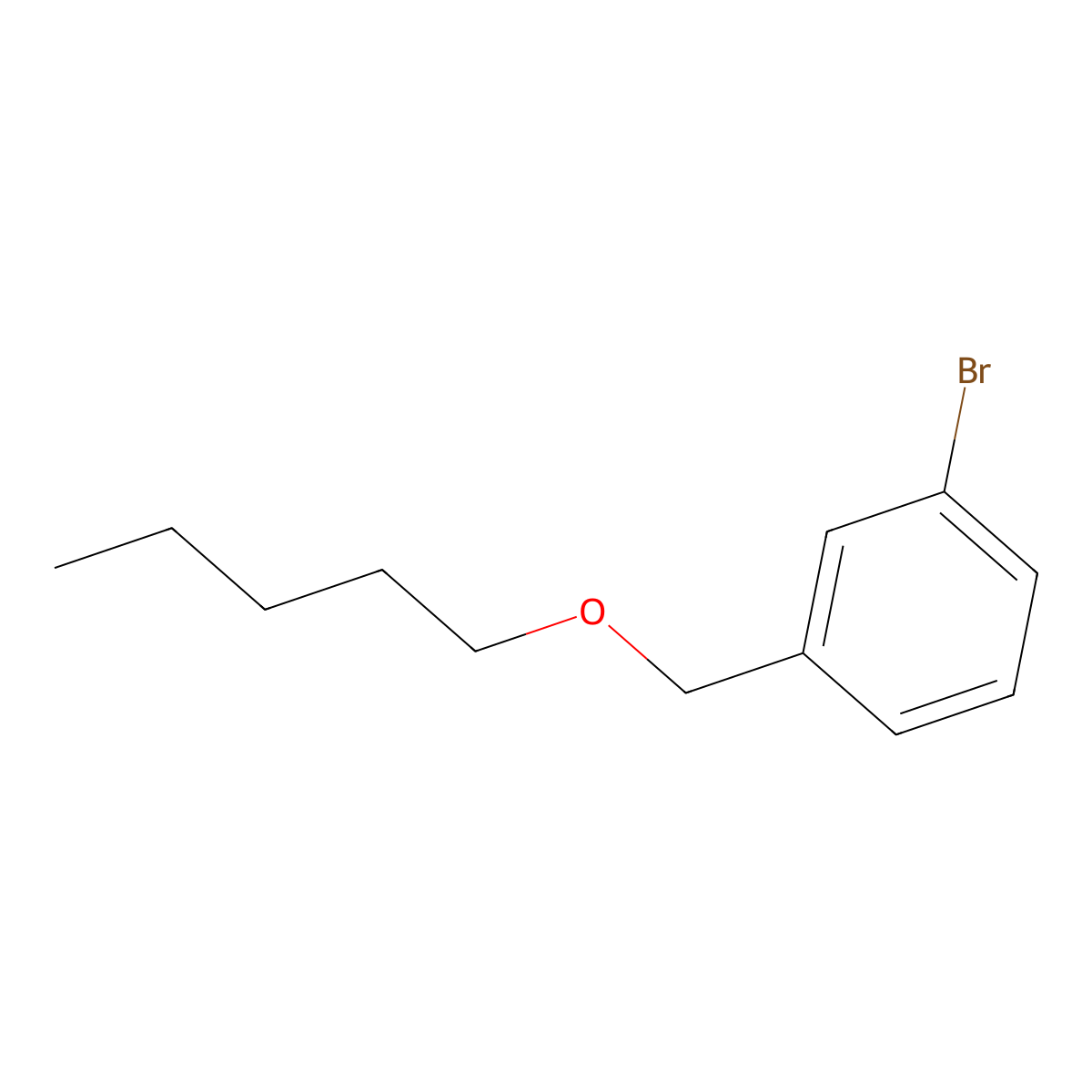 1-Bromo-3-[(n-pentyloxy)methyl]benzene molecular structure, CAS 1247762-83-9