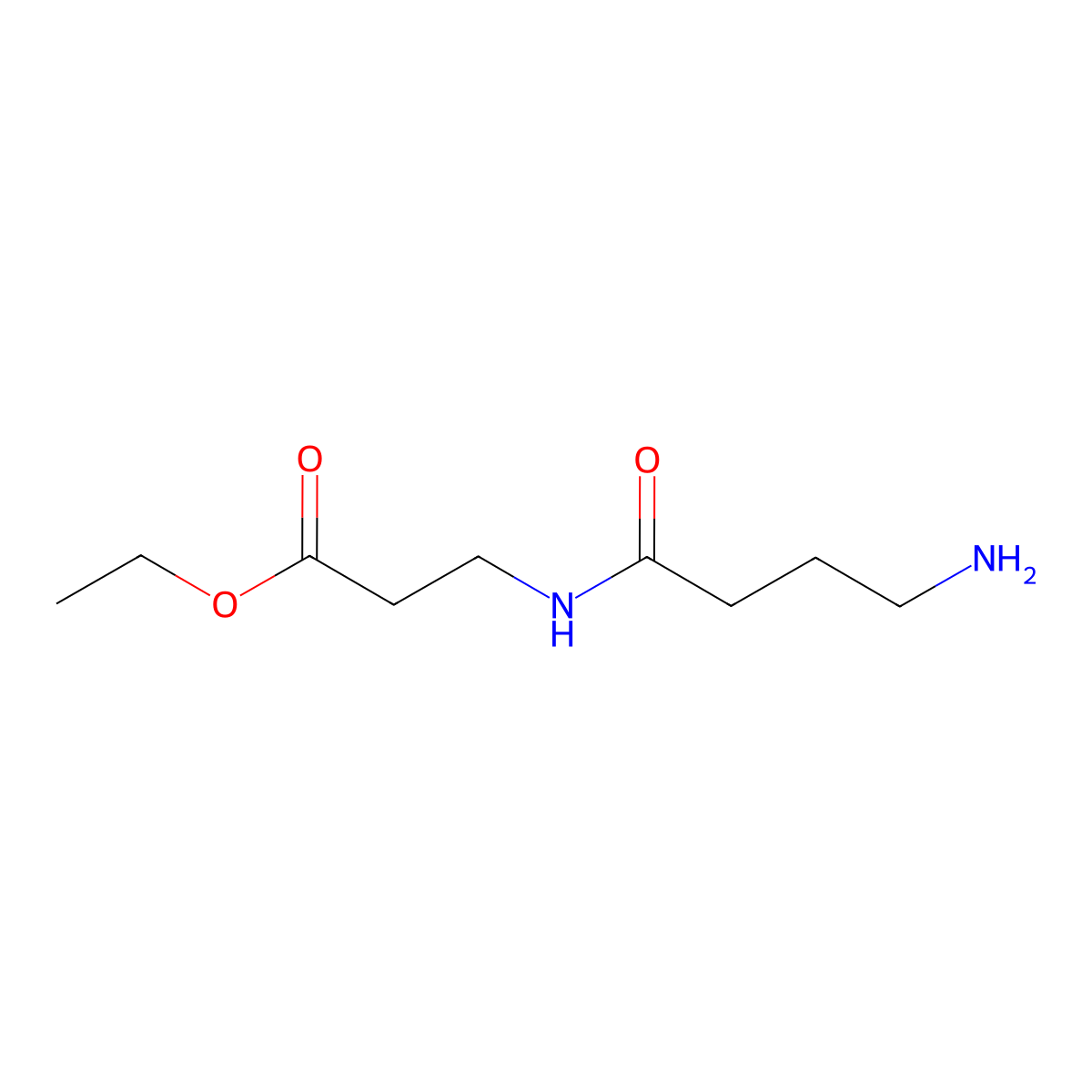 Ethyl 3-(4-aminobutanamido)propanoate molecular structure, CAS 1247765-48-5