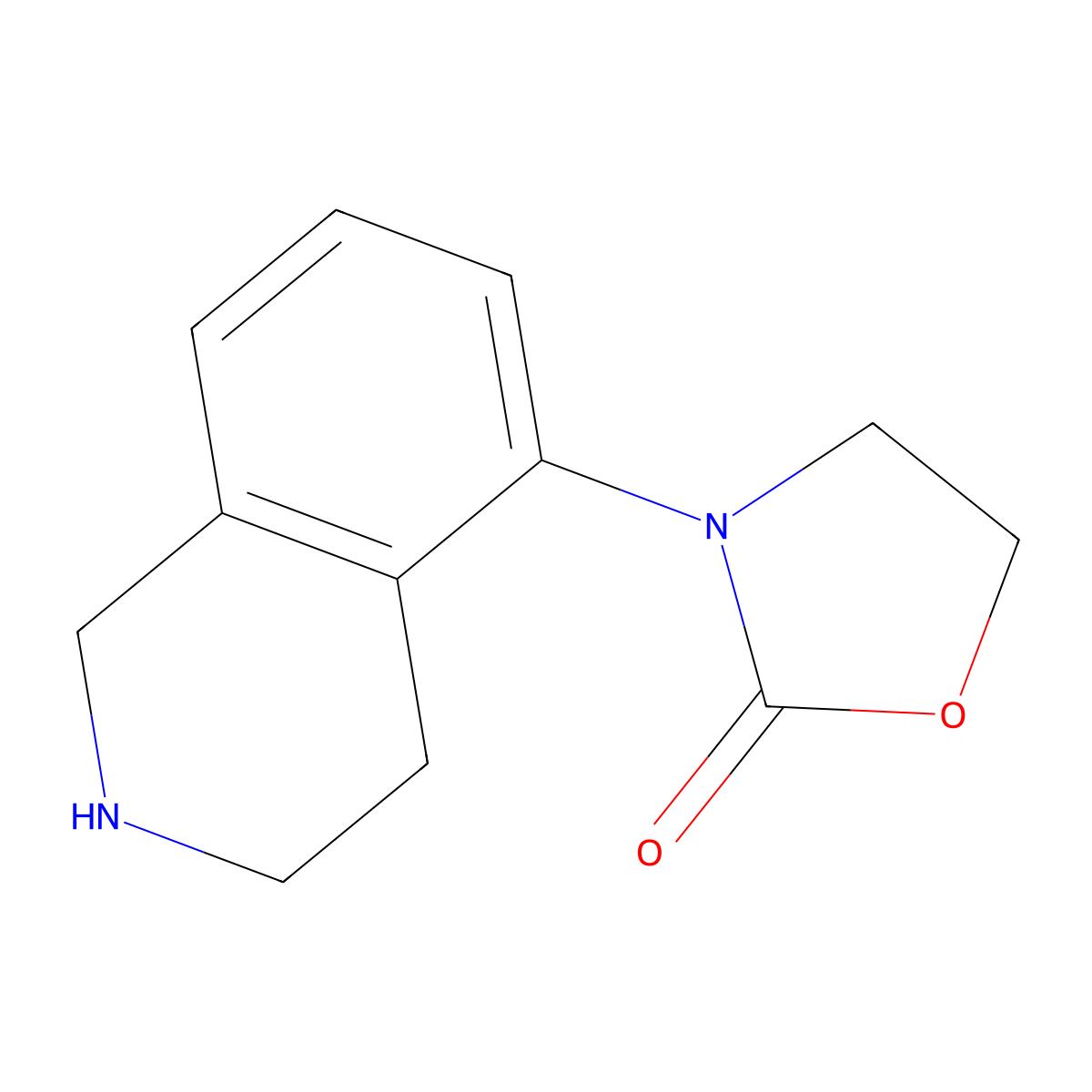 3-(1,2,3,4-Tetrahydroisoquinolin-5-yl)-1,3-oxazolidin-2-one molecular structure, CAS 1247769-61-4