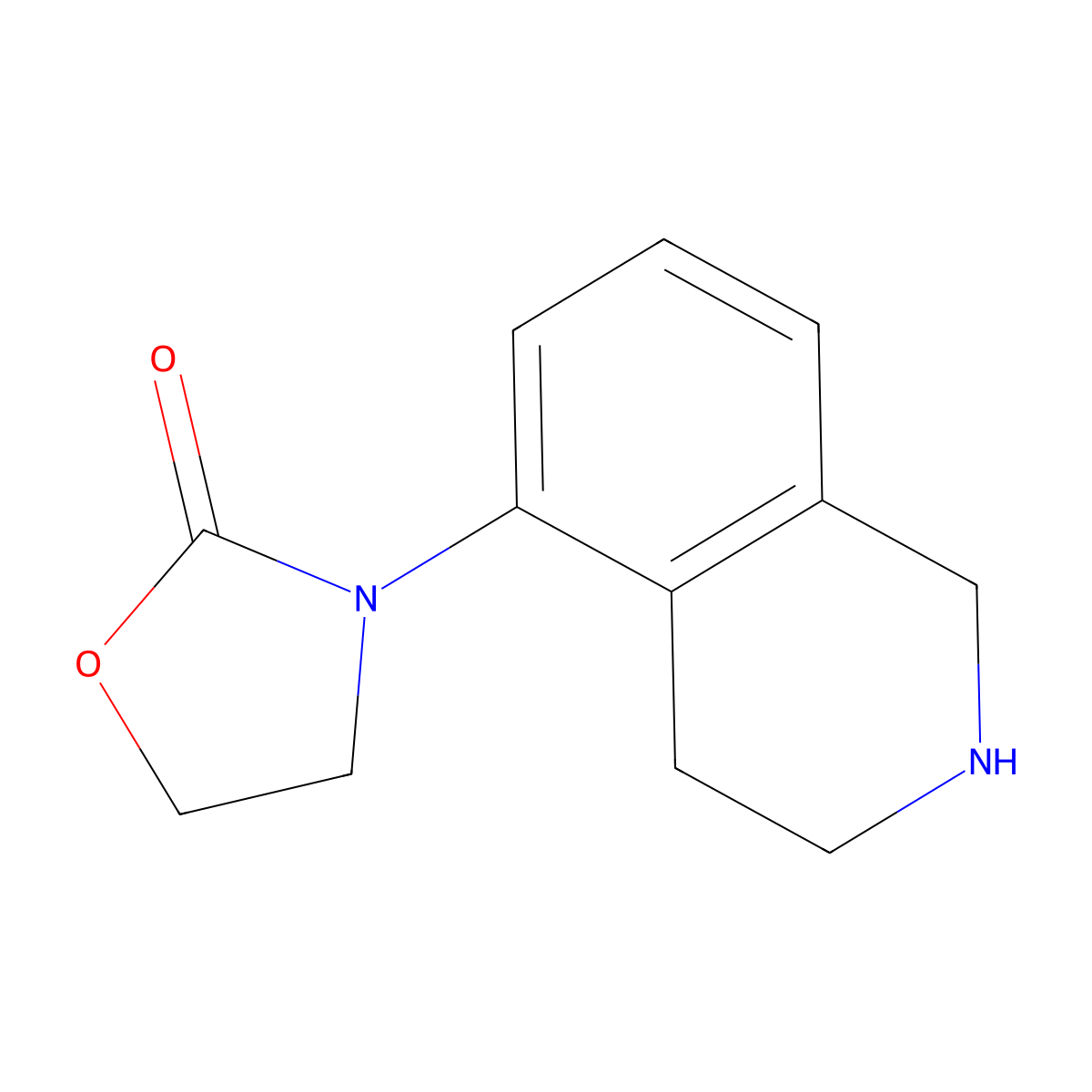 3-(1,2,3,4-Tetrahydroisoquinolin-5-yl)-1,3-oxazolidin-2-one molecular structure, CAS 1247769-61-4