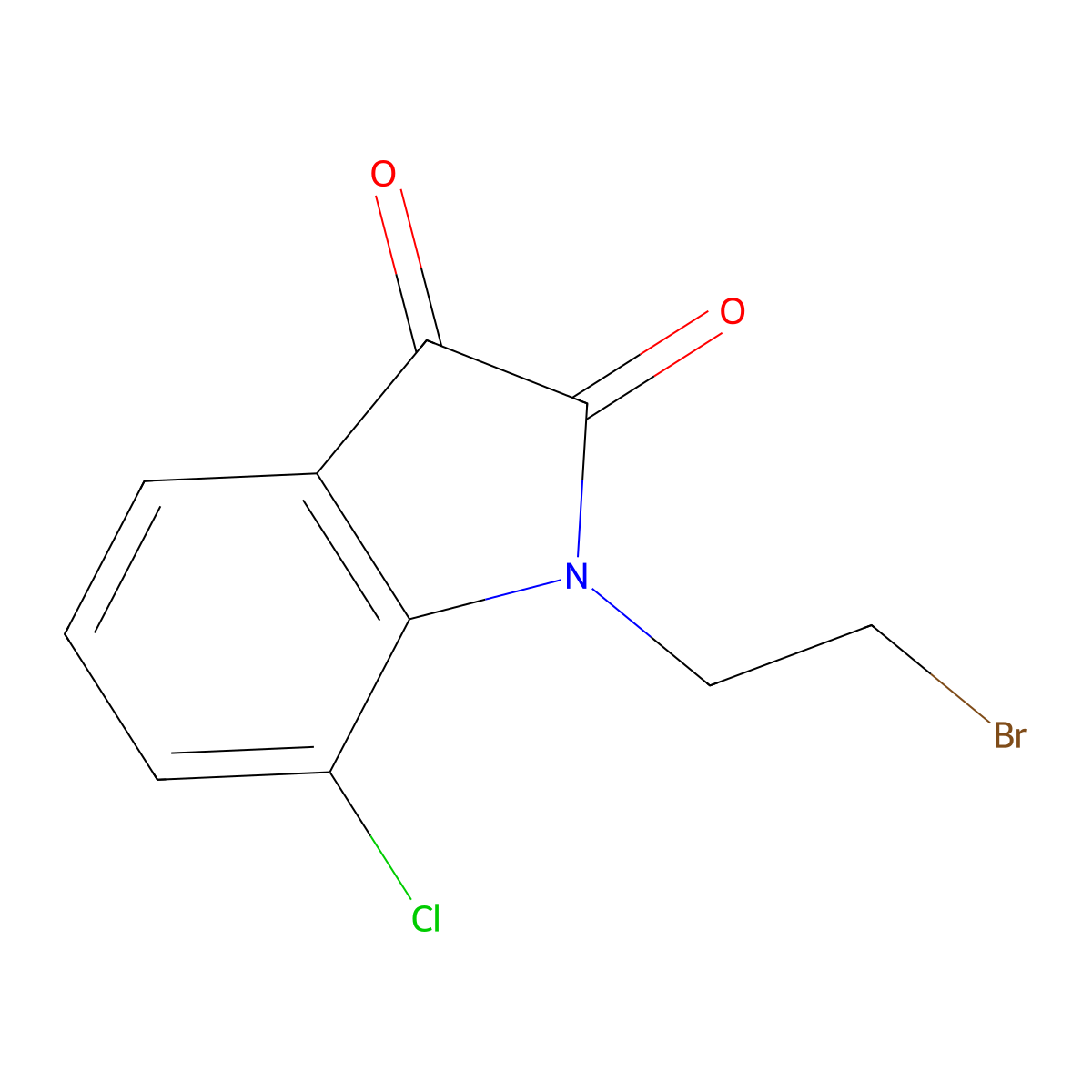 1-(2-Bromoethyl)-7-chloroindoline-2,3-dione molecular structure, CAS 1247774-02-2