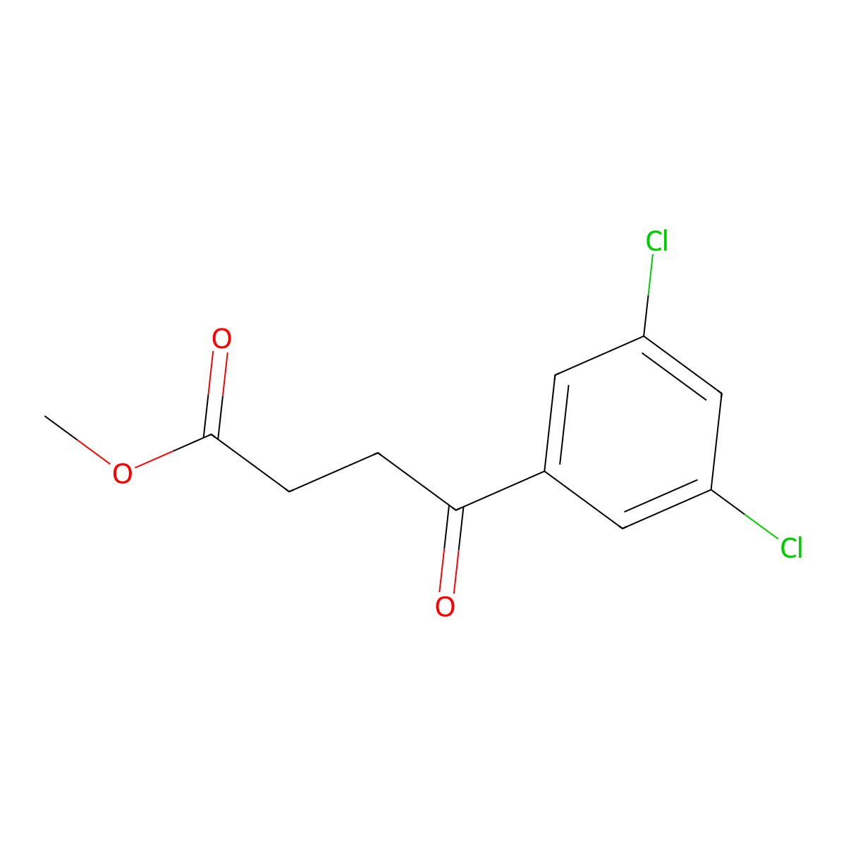 Methyl 4-(3,5-dichlorophenyl)-4-oxobutyrate molecular structure, CAS 1247776-11-9