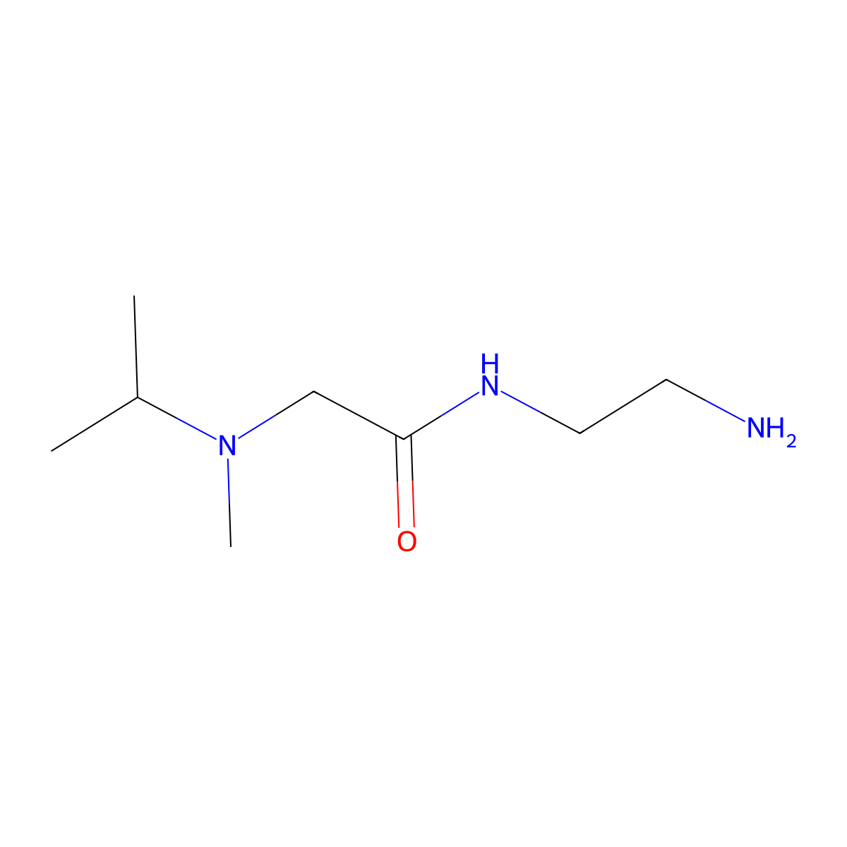 2-(N-isopropyl-N-methylamino)-N-(2-aminoethyl)acetamide molecular structure, CAS 1247781-17-4