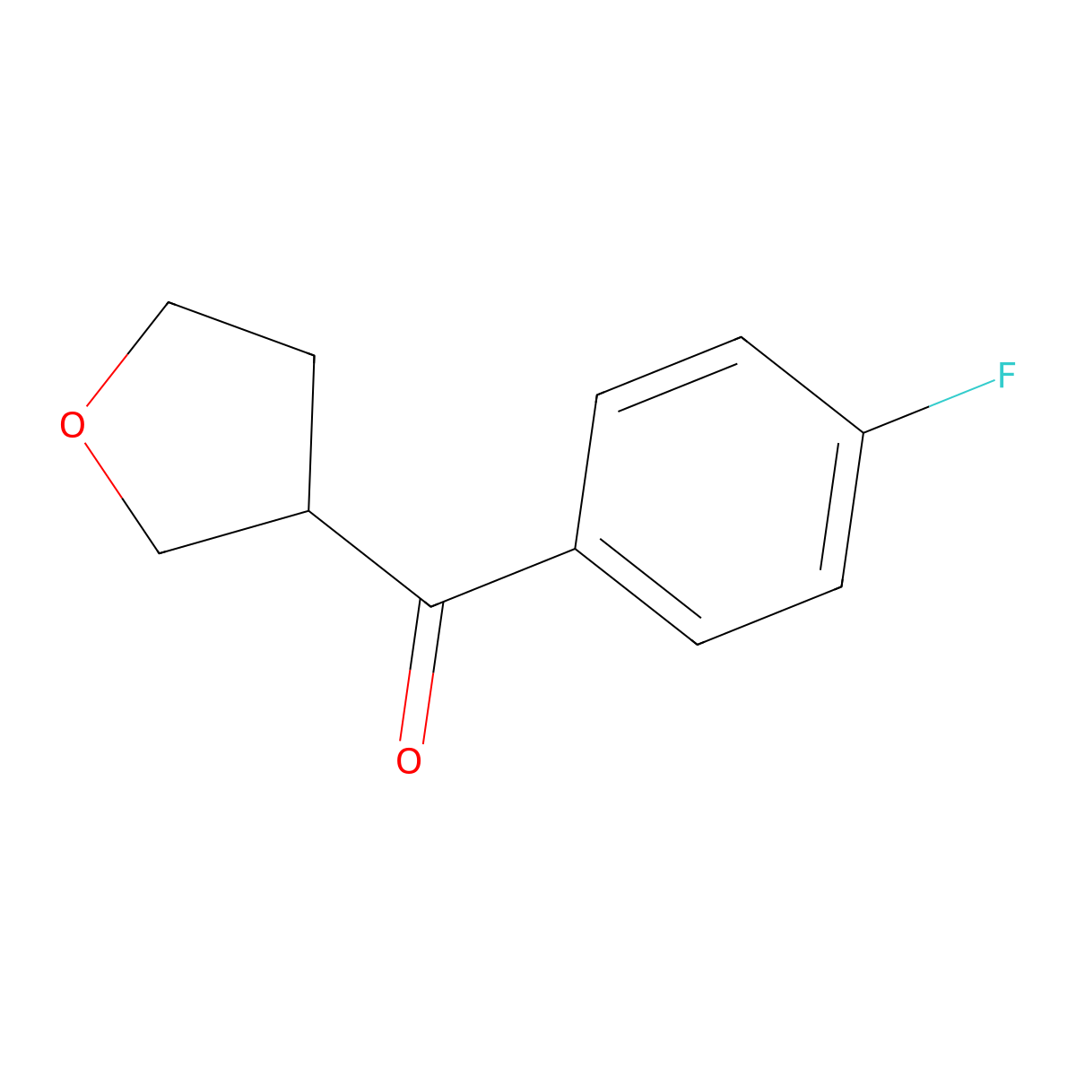 3-(4-Fluorobenzoyl)oxolane molecular structure, CAS 1247781-53-8